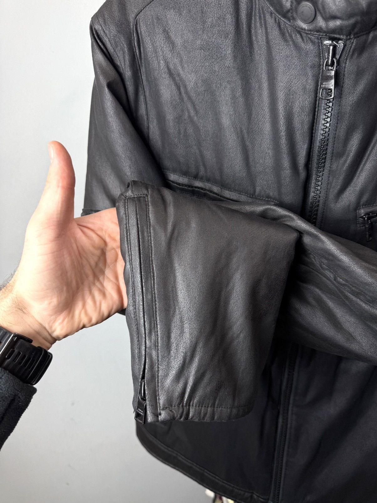 Armani Exchange Vintage Armani Exchange Leather Suede Jacket Size US M / EU 48-50 / 2 - 9 Thumbnail