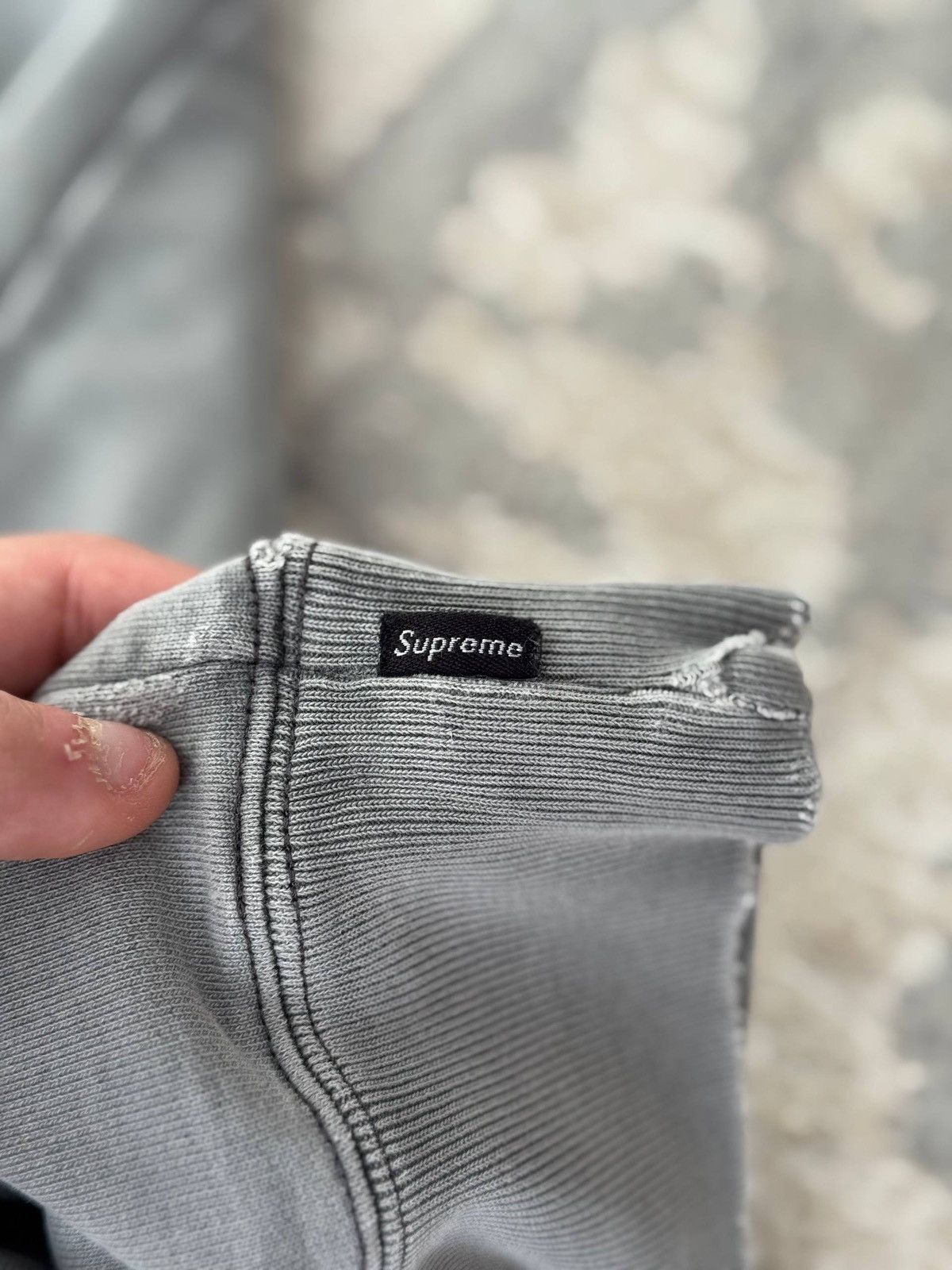 Supreme Supreme hoodie M cotton gray plain 18SS overdyed hoodie Size US M / EU 48-50 / 2 - 16 Thumbnail