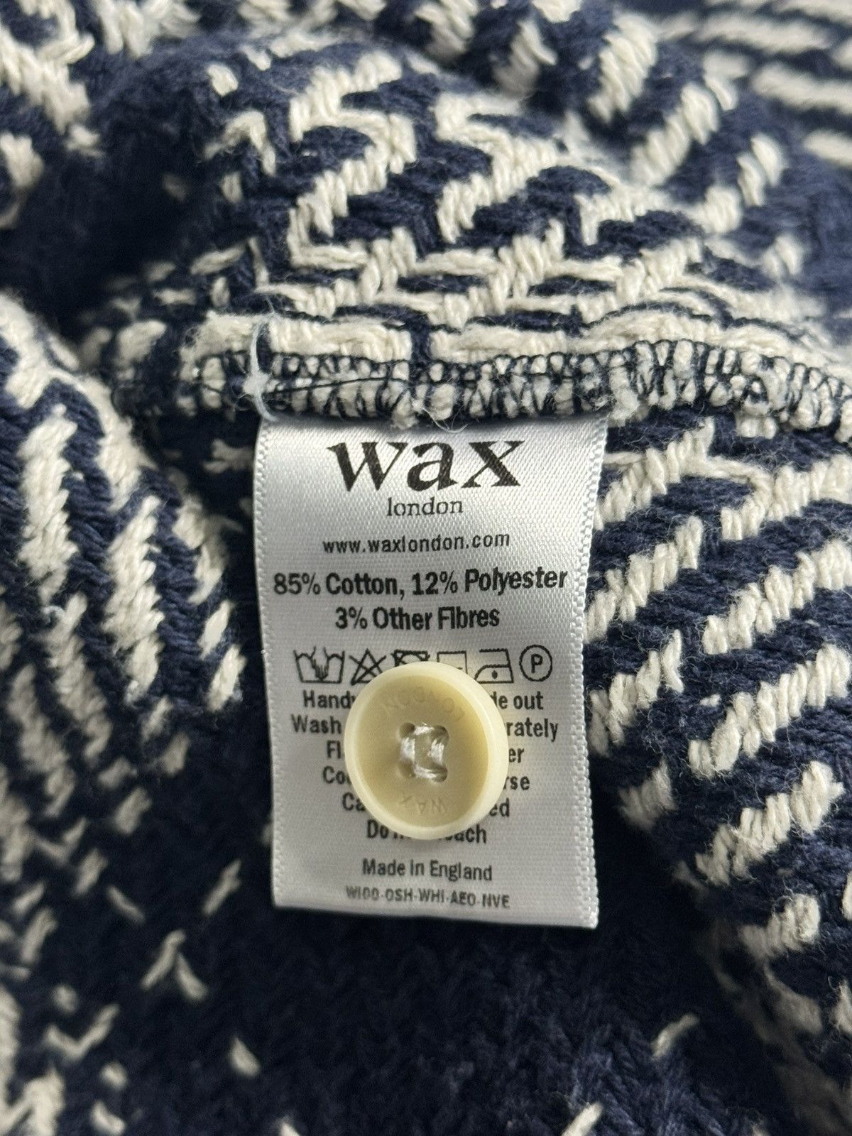 Wax London Wax London Whiting Beatnik Overshirt Marine Large Size US L / EU 52-54 / 3 - 6 Thumbnail