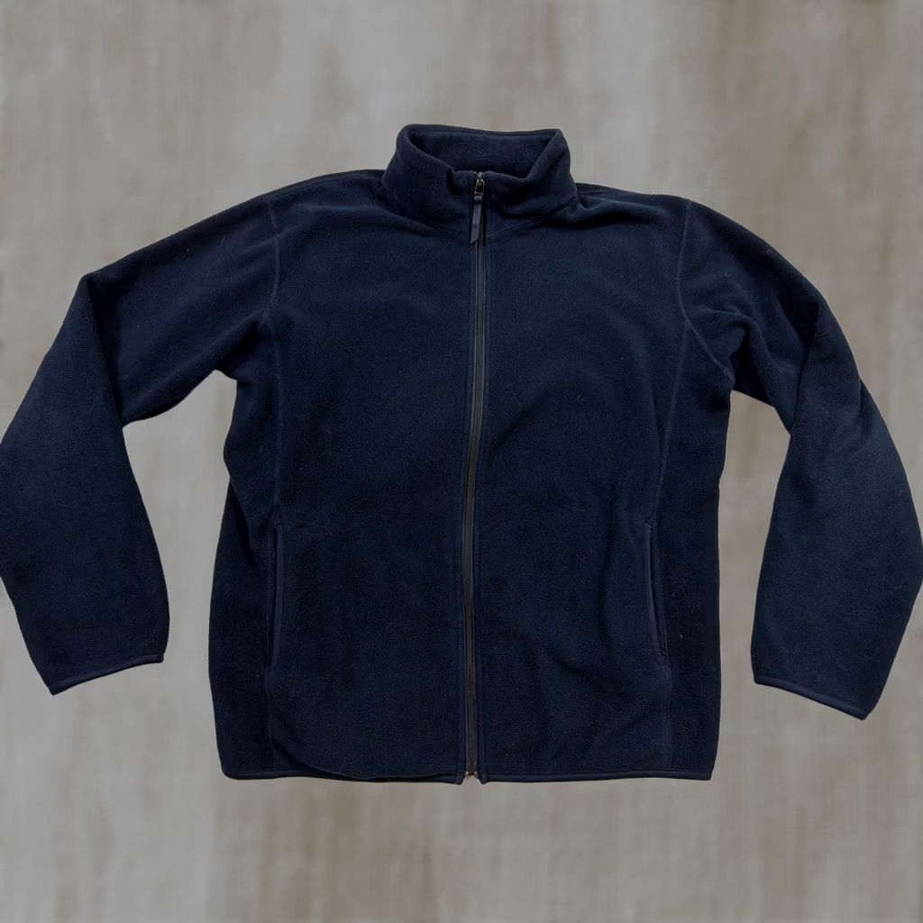 Uniqlo VINTAGE Uniqlo Men’s M Full Zip Fleece Windstopper Navy Blue Jacket Windbreaker Mens Size US M / EU 48-50 / 2 - 1 Thumbnail