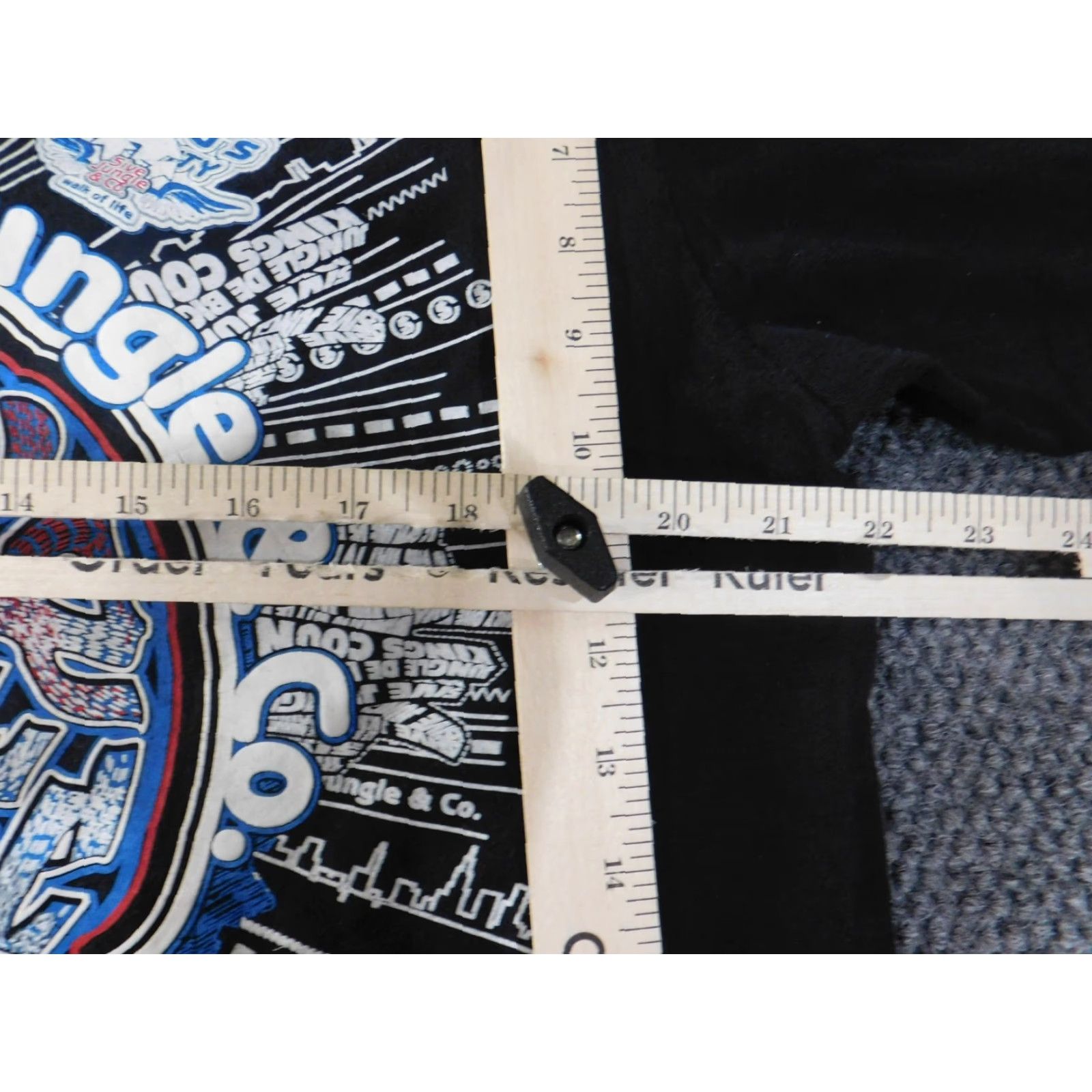 Vintage 5ive jungle Shirt XL Black Mens T-Shirt Short Sleeve Crew Neck Hip Hop Vintage Grunge Logo Breathable Regular Size US XL / EU 56 / 4 - 4 Thumbnail