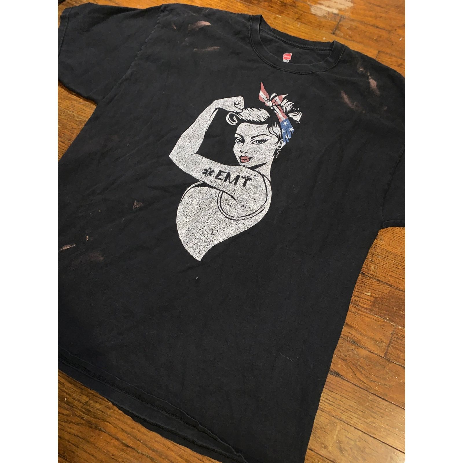 Other Rosie The Riveter EMT T Shirt First Responder Graphic Tee XL Size XXL / US 16-18 / IT 52-54 - 3 Thumbnail