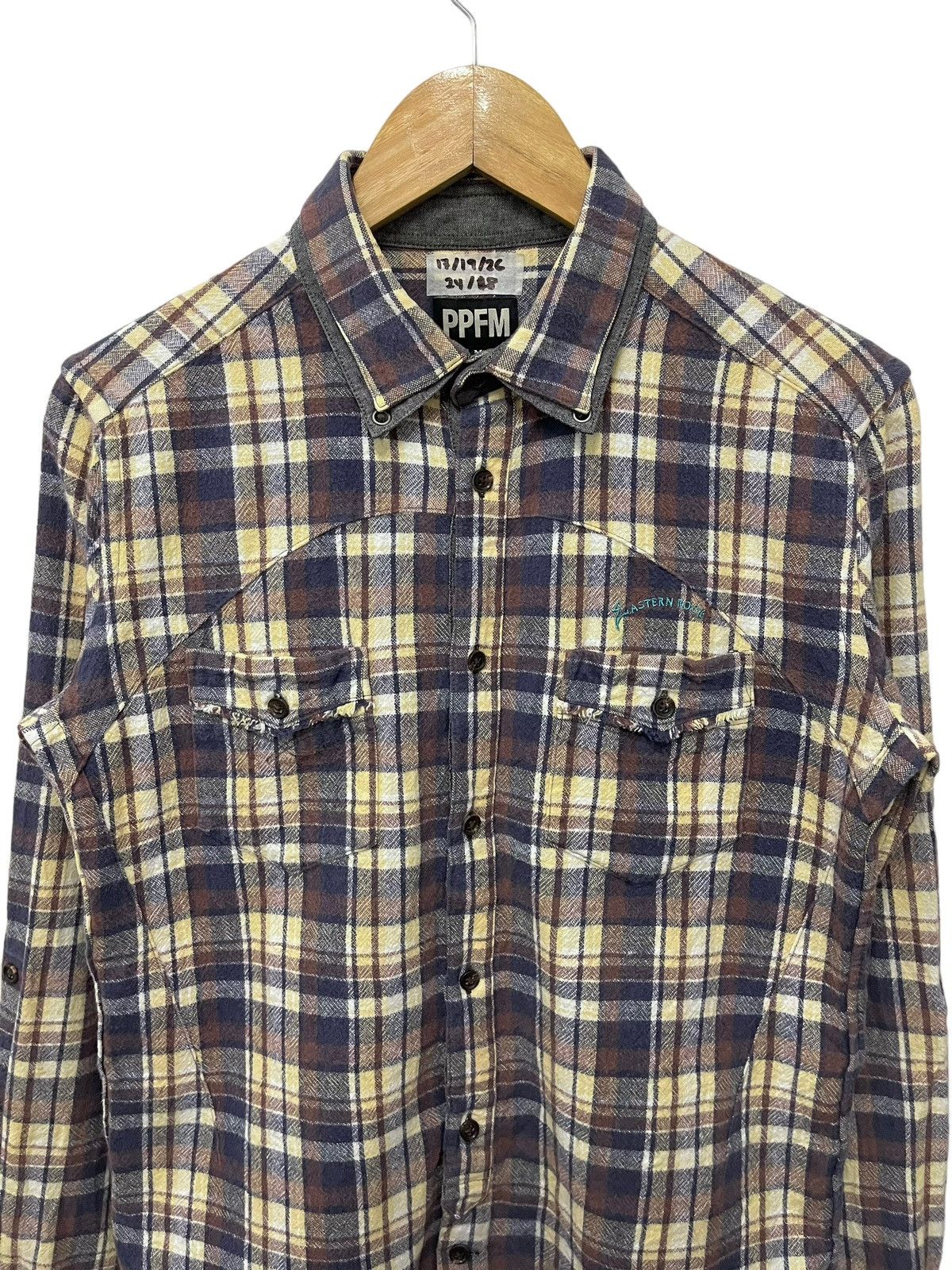 Japanese Brand PPFM flannel shirt Size M / US 6-8 / IT 42-44 - 2 Thumbnail