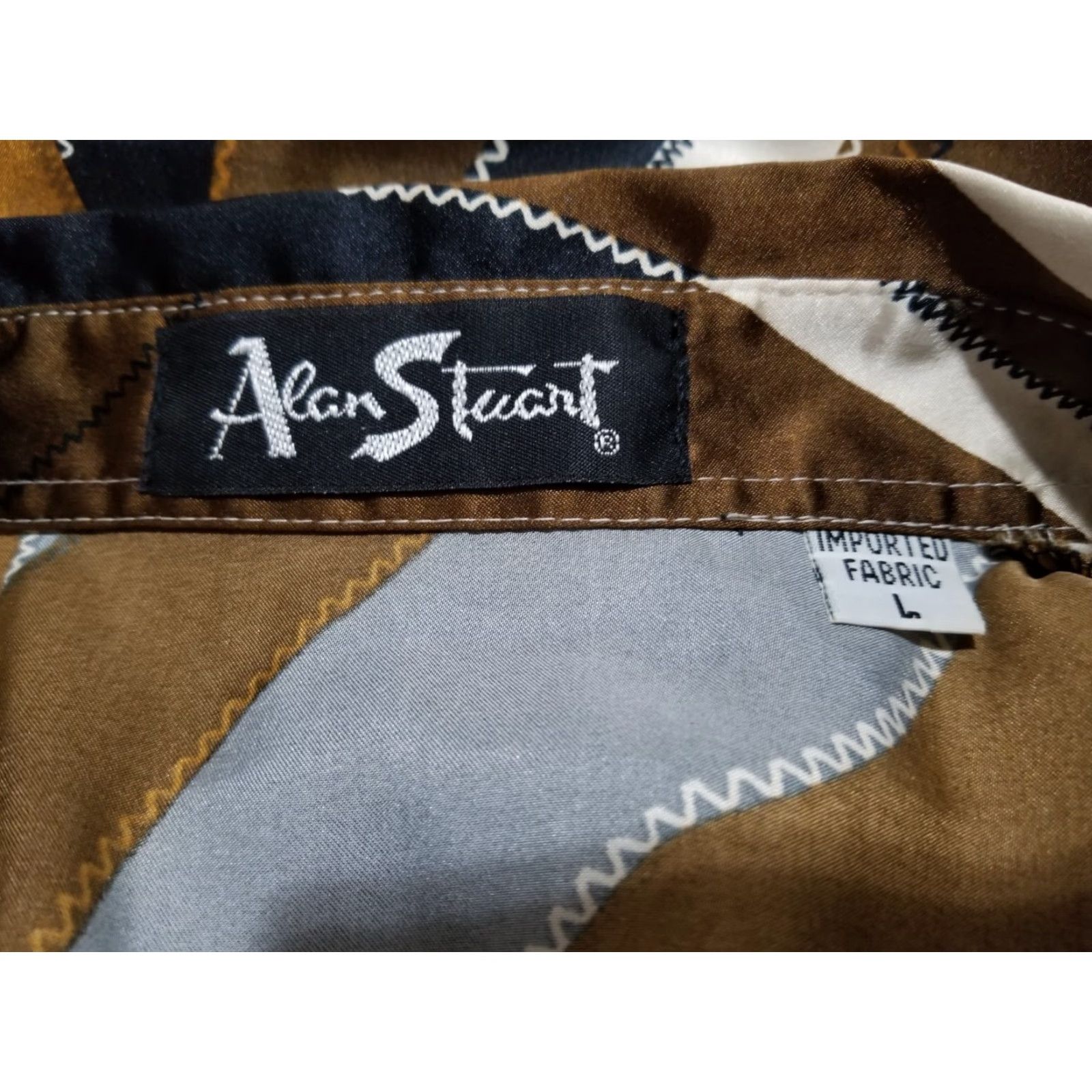 Coogi VINTAGE Alan Stuart Shirt Large Brown Black Coogi Cosby Banded Waist Polo Size US L / EU 52-54 / 3 - 2 Thumbnail