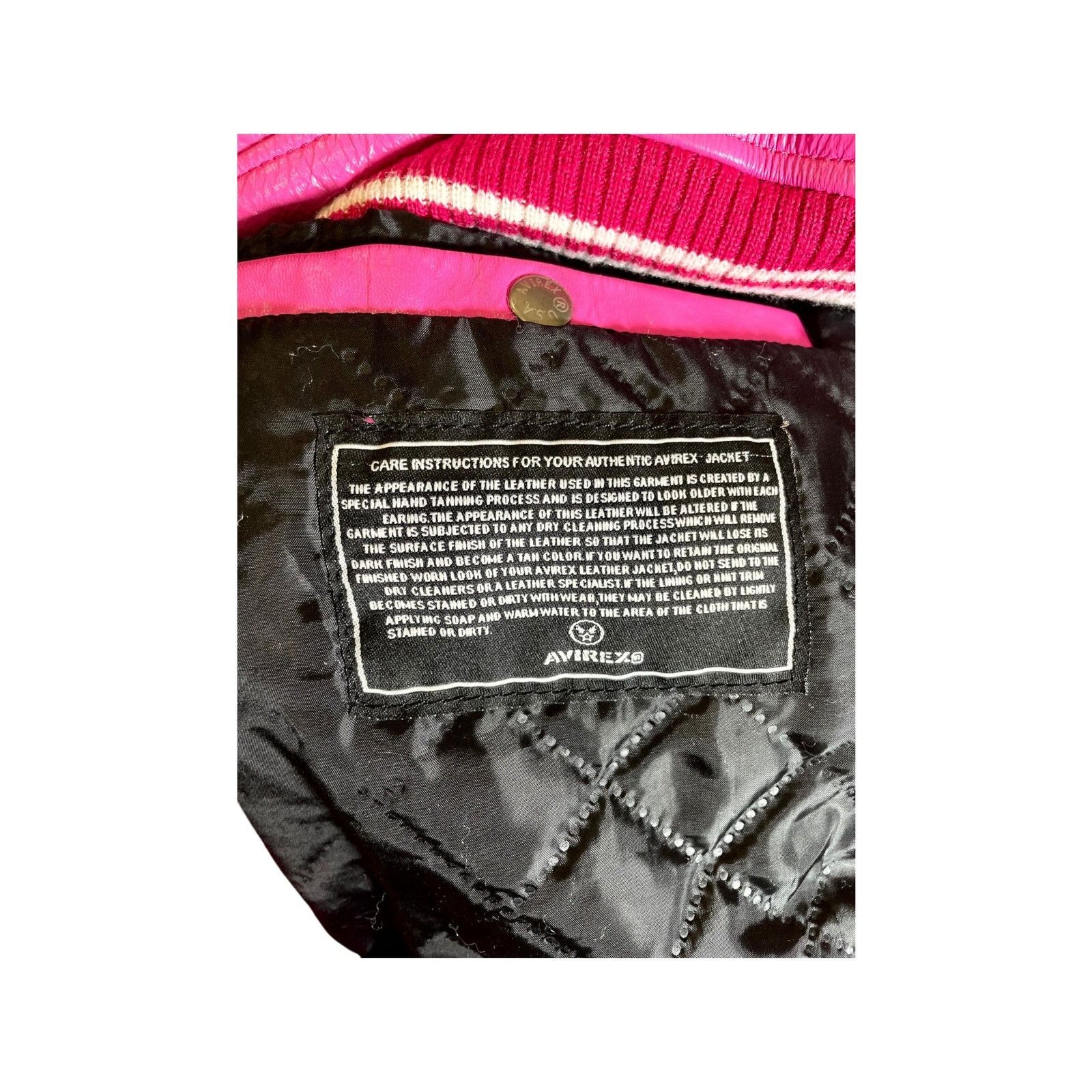 Avirex Avirex "Varsity" Pink Jacket Size US XXL / EU 58 / 5 - 5 Thumbnail