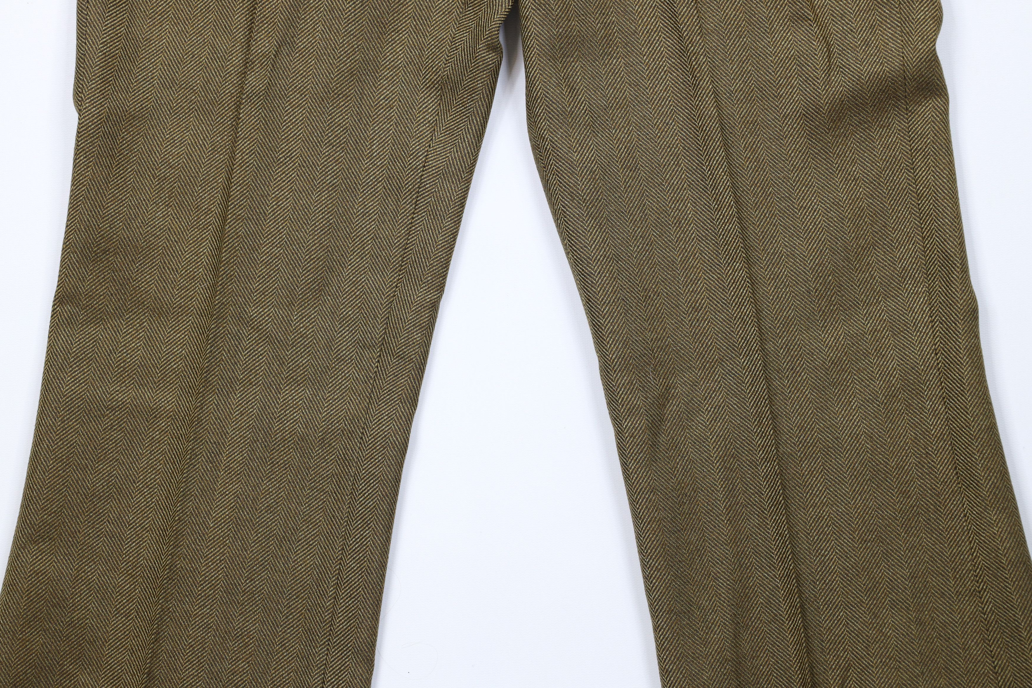 Vintage Vintage 70s Streetwear Herringbone Wide Leg Chino Pants USA Size US 30 / EU 46 - 3 Thumbnail
