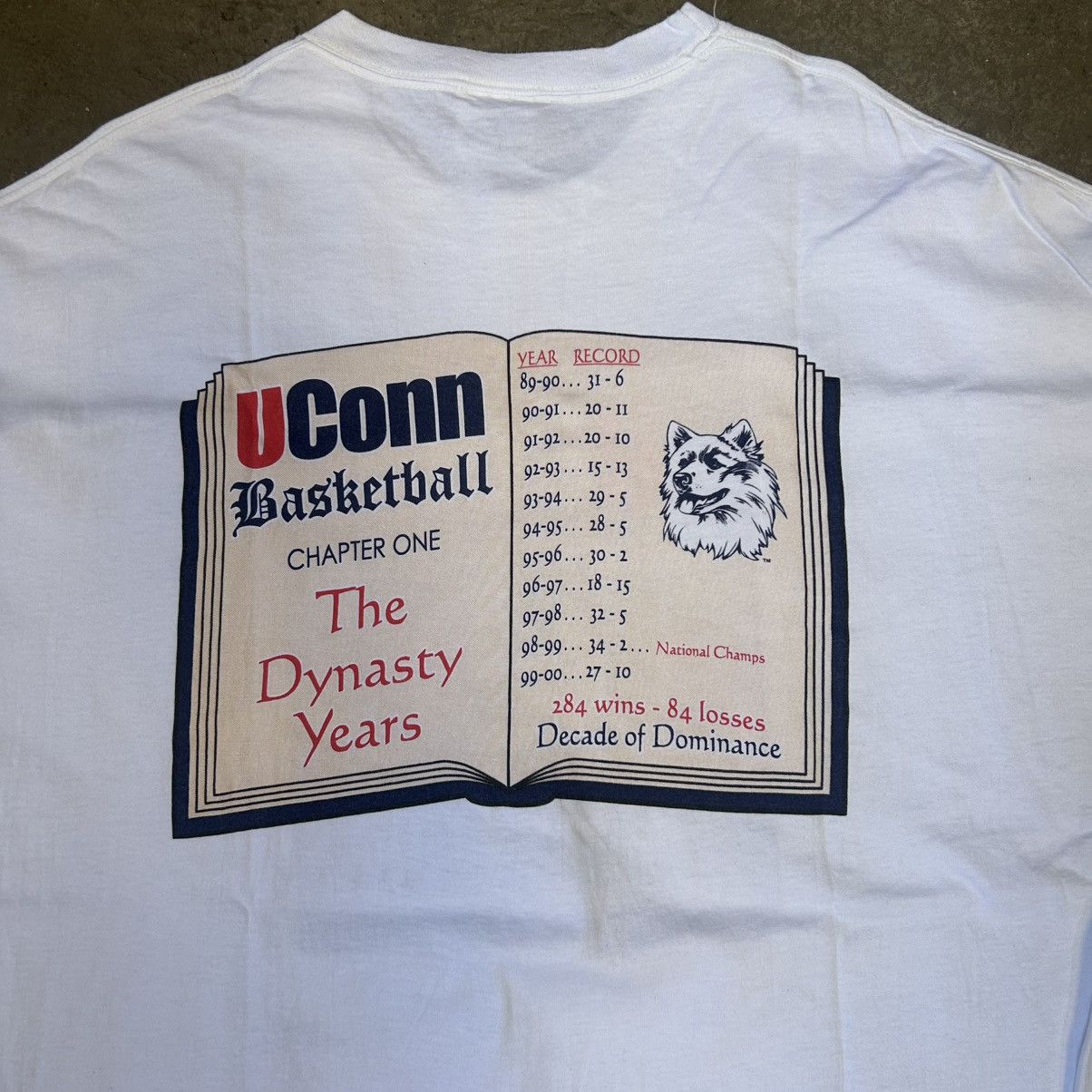 Hanes 2000 Hanes UCONN Championship Vintage Tee Size US XXL / EU 58 / 5 - 4 Thumbnail