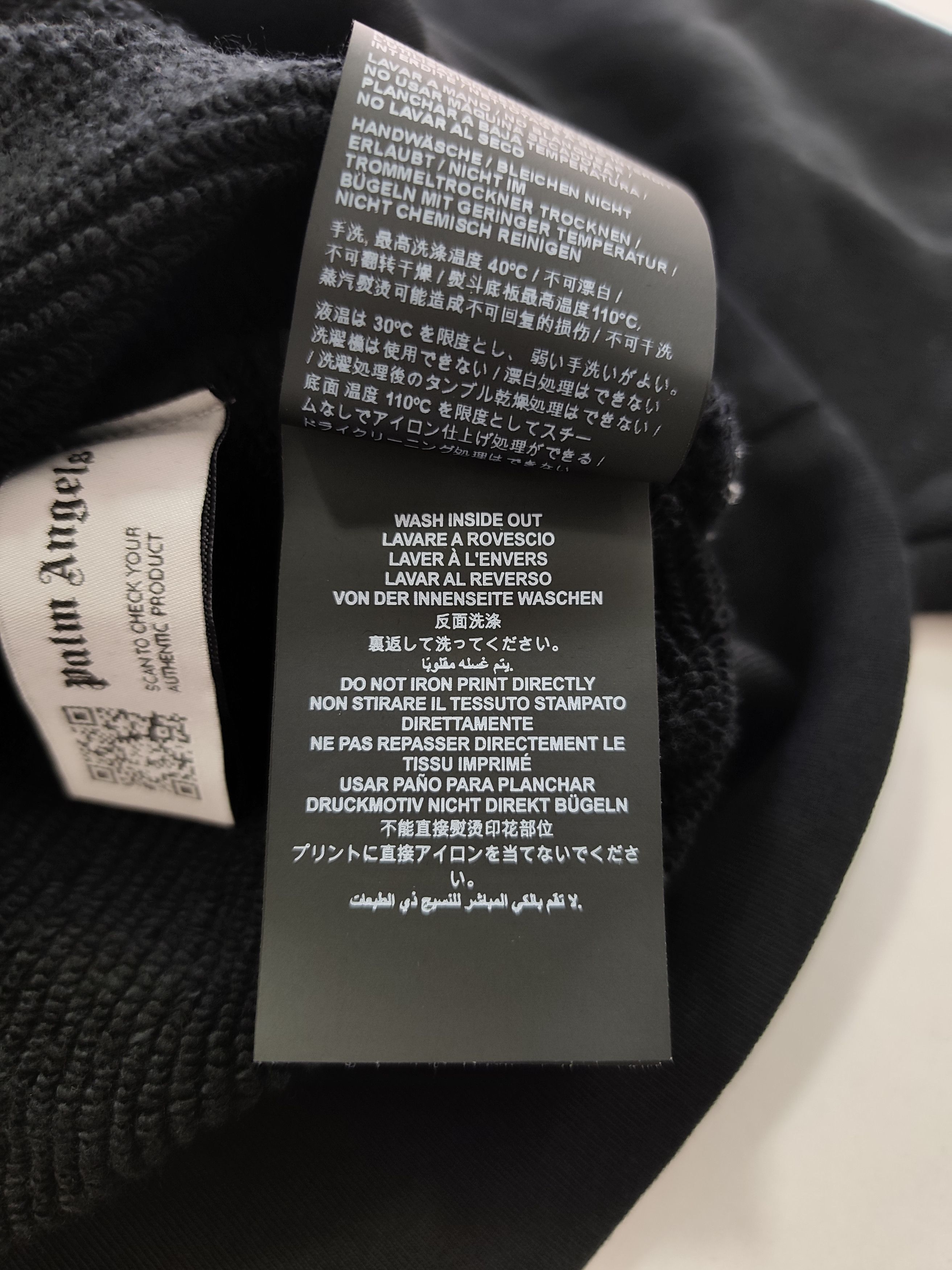 Palm Angels Palm Angels "Curved Logo Sweatshirt" Size US XL / EU 56 / 4 - 7 Thumbnail