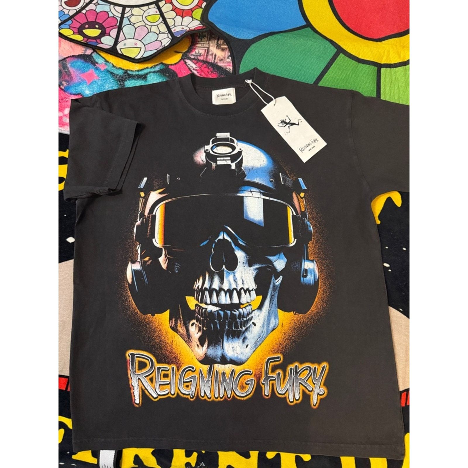 Other Reigning Fury Skull Aviator Tee Size US M / EU 48-50 / 2 - 1 Thumbnail