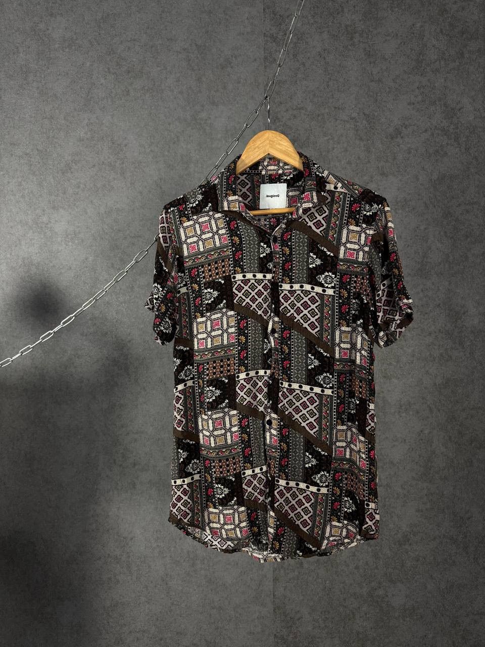 Desigual Desigual luxury designer art crazy hawaiian silk shirt Size US M / EU 48-50 / 2 - 1 Thumbnail