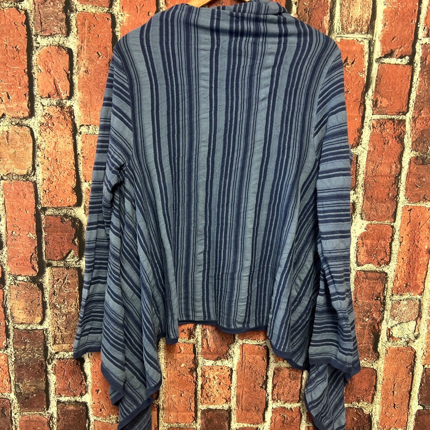Chaps VINTAGE Chaps Cardigan Sweater Denim Cotton Striped Blue XL Women Womens XS? Size XL / US 12-14 / IT 48-50 - 3 Thumbnail