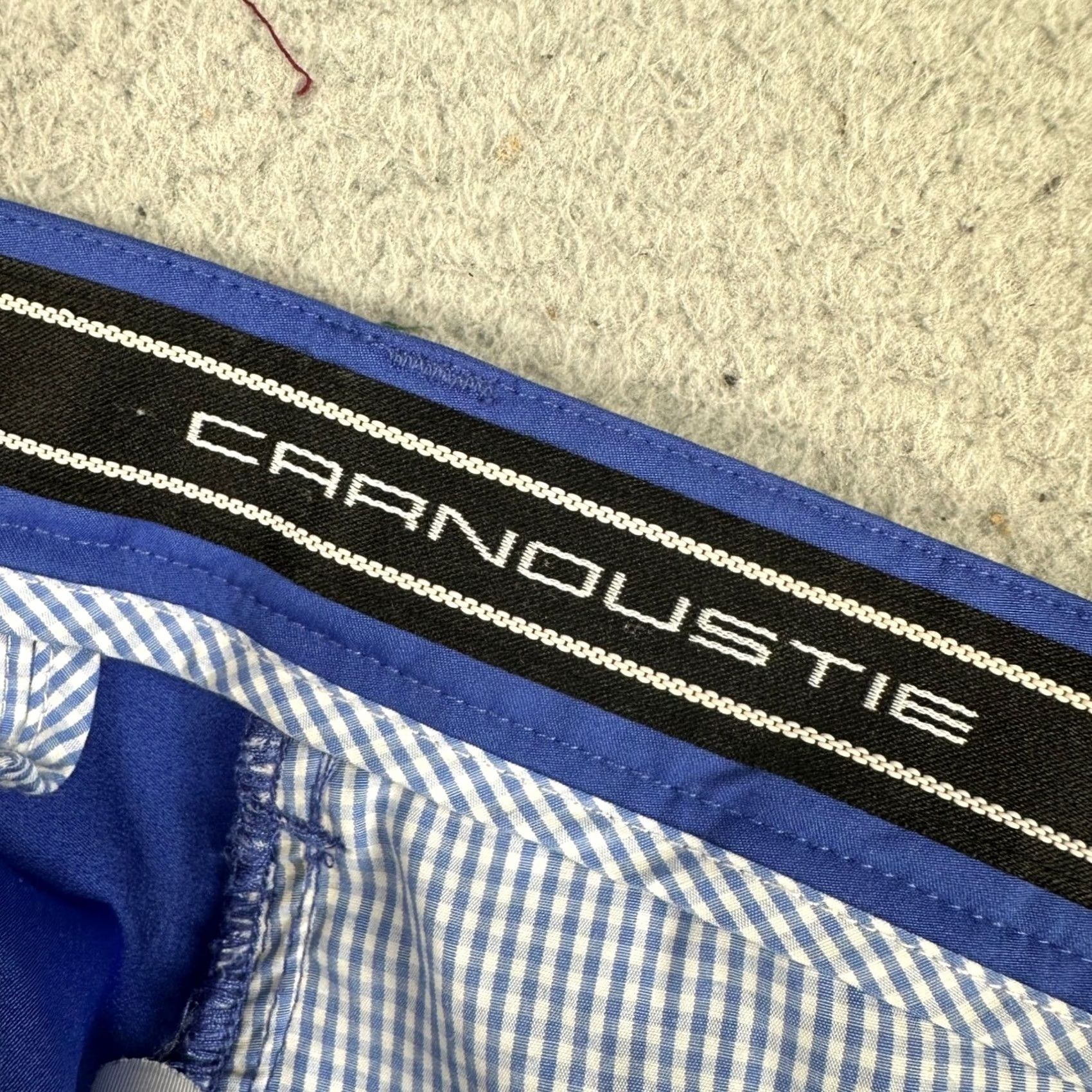 Vintage Carnoustie Mens Chino Shorts 33 Blue Flat Front Pockets Casual Golfing Outdoor Size US 33 - 5 Thumbnail
