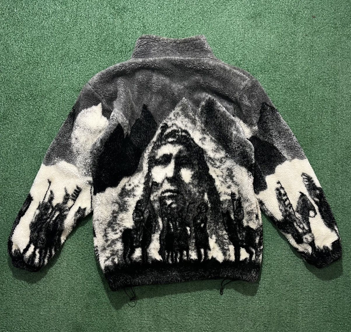 Native × Vintage Native Print Fleece Vintage Horses Size US XL / EU 56 / 4 - 2 Thumbnail