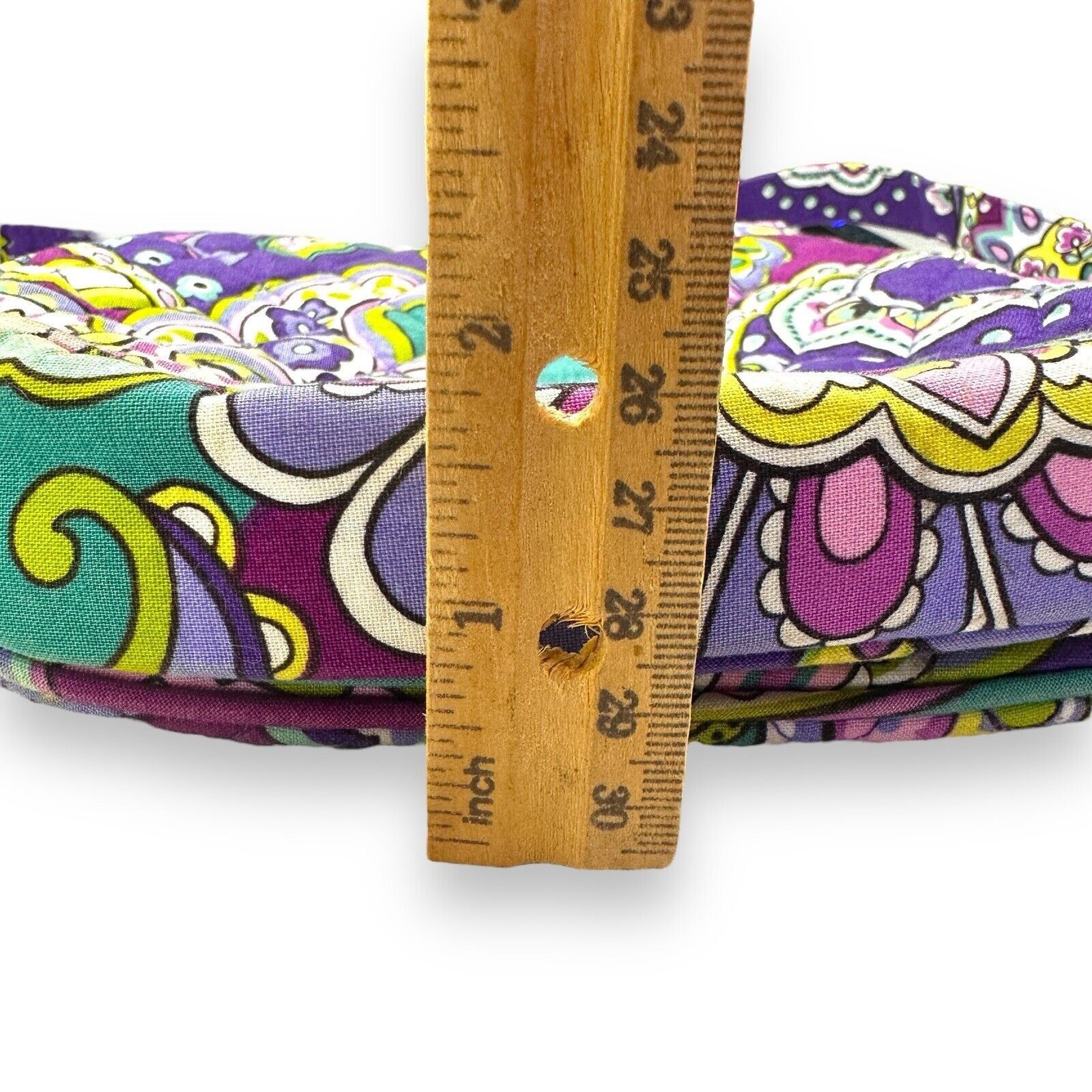 Vera Bradley Vera Bradley Purple Teal Paisley Crossbody Bag Storage EUC Size ONE SIZE - 15 Thumbnail