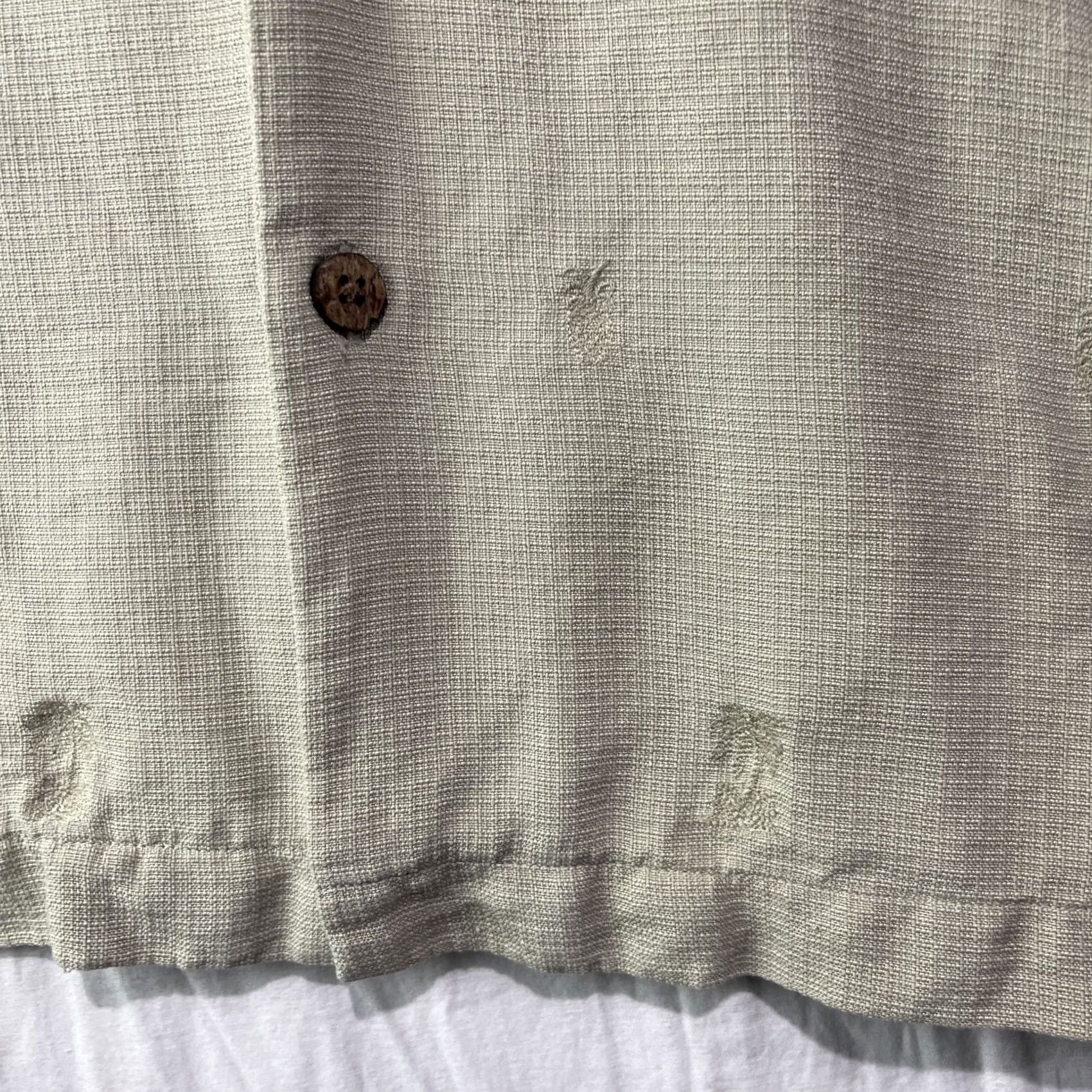Tommy Bahama VINTAGE Tommy Bahama Shirt Mens 2XL Silk Camp Button Up Embroidered Hawaiian Tropical Shirt Size US XXL / EU 58 / 5 - 6 Thumbnail
