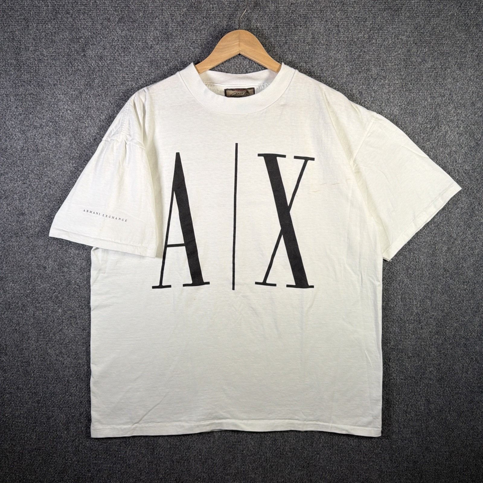 Armani Exchange Vintage Armani Exchange Shirt Mens XL White 90s Beach 1992 Size US XL / EU 56 / 4 - 1 Thumbnail