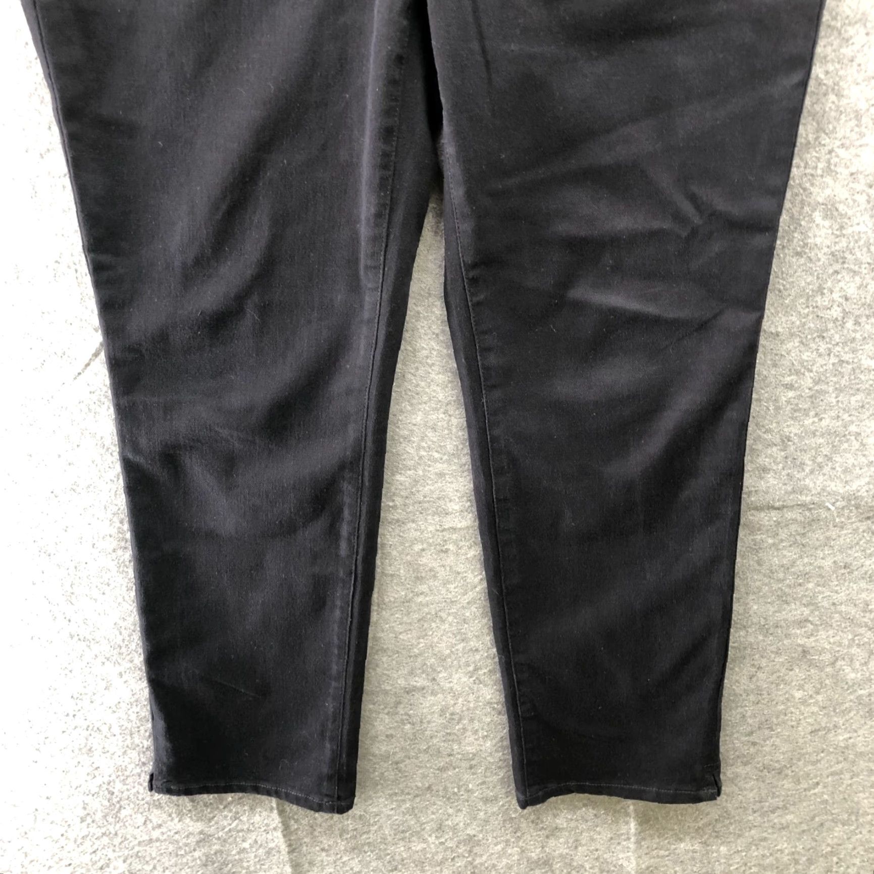NYDJ NYDJ Sheri Slim Ankle Jeans Womens Size 4 Black Mid Rise Slimming Lift Tuck Denim Cotton Blend Jeans 27in Inseam Womens Size 27" / US 4 / IT 40 - 4 Thumbnail