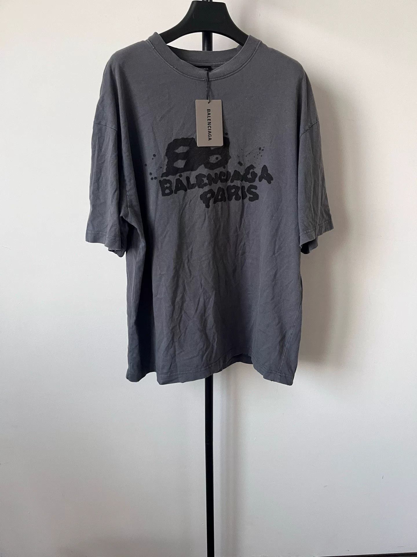 Balenciaga Balenciaga Hand Drawn BB Icon Print T-Shirt Size US M / EU 48-50 / 2 - 1 Thumbnail