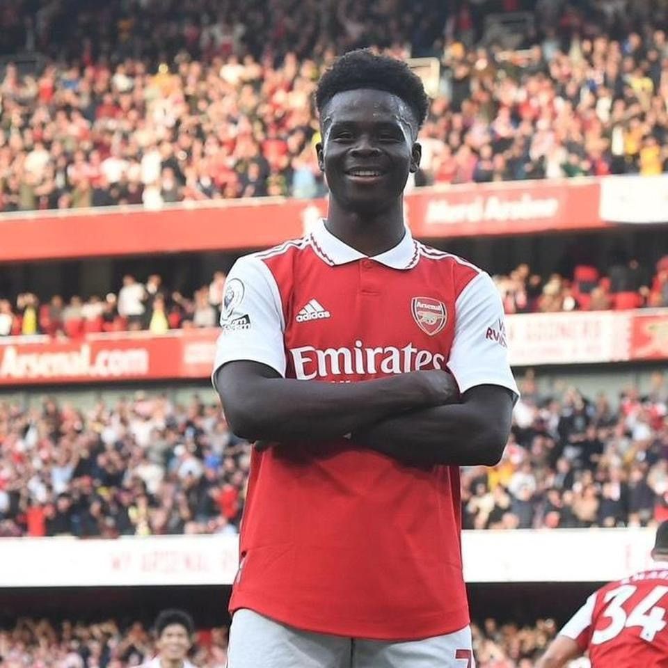 Adidas Arsenal Saka 2022 23 home Premier League jersey Size US M / EU 48-50 / 2 - 8 Thumbnail
