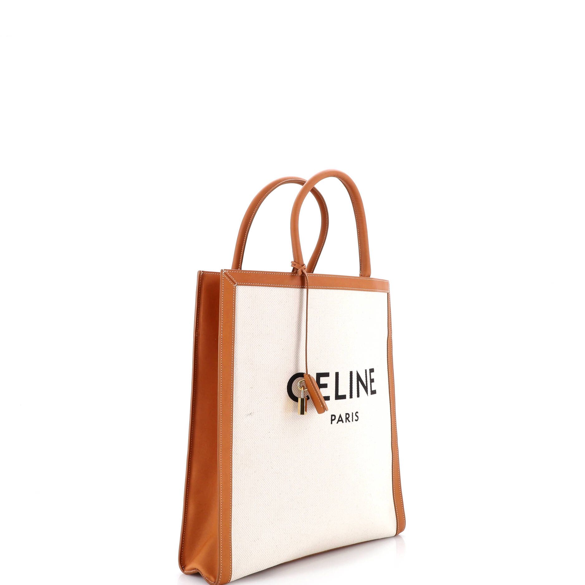 Celine Vertical Cabas Tote Canvas with Leather Large Size ONE SIZE - 1 Thumbnail