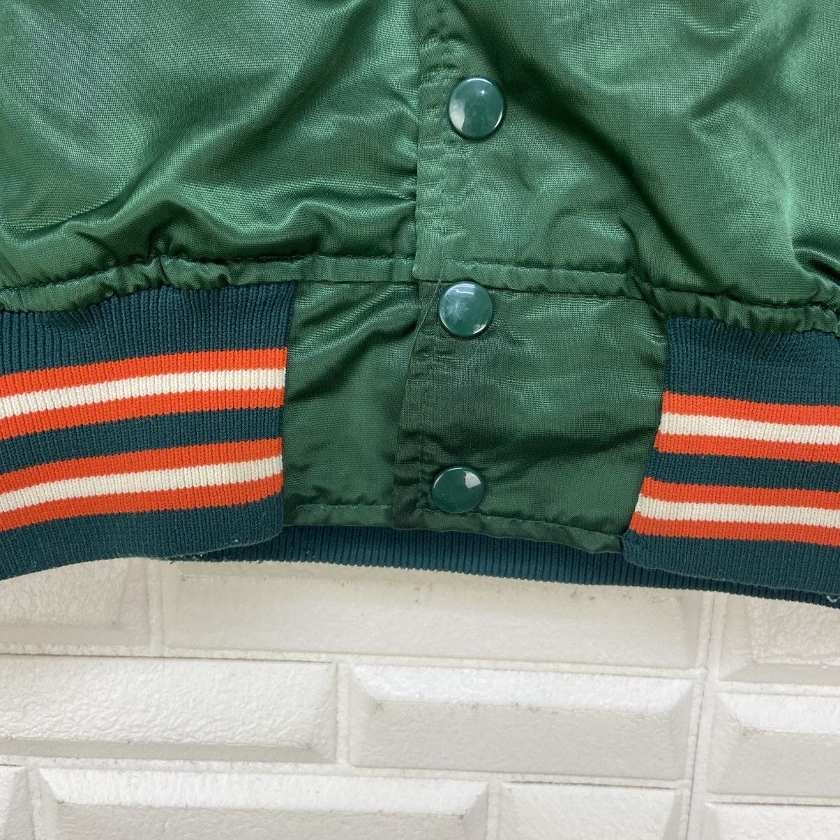 NFL Vintage NFL Hurricanes by Starter Satin Varsity Jacket Size US L / EU 52-54 / 3 - 5 Thumbnail