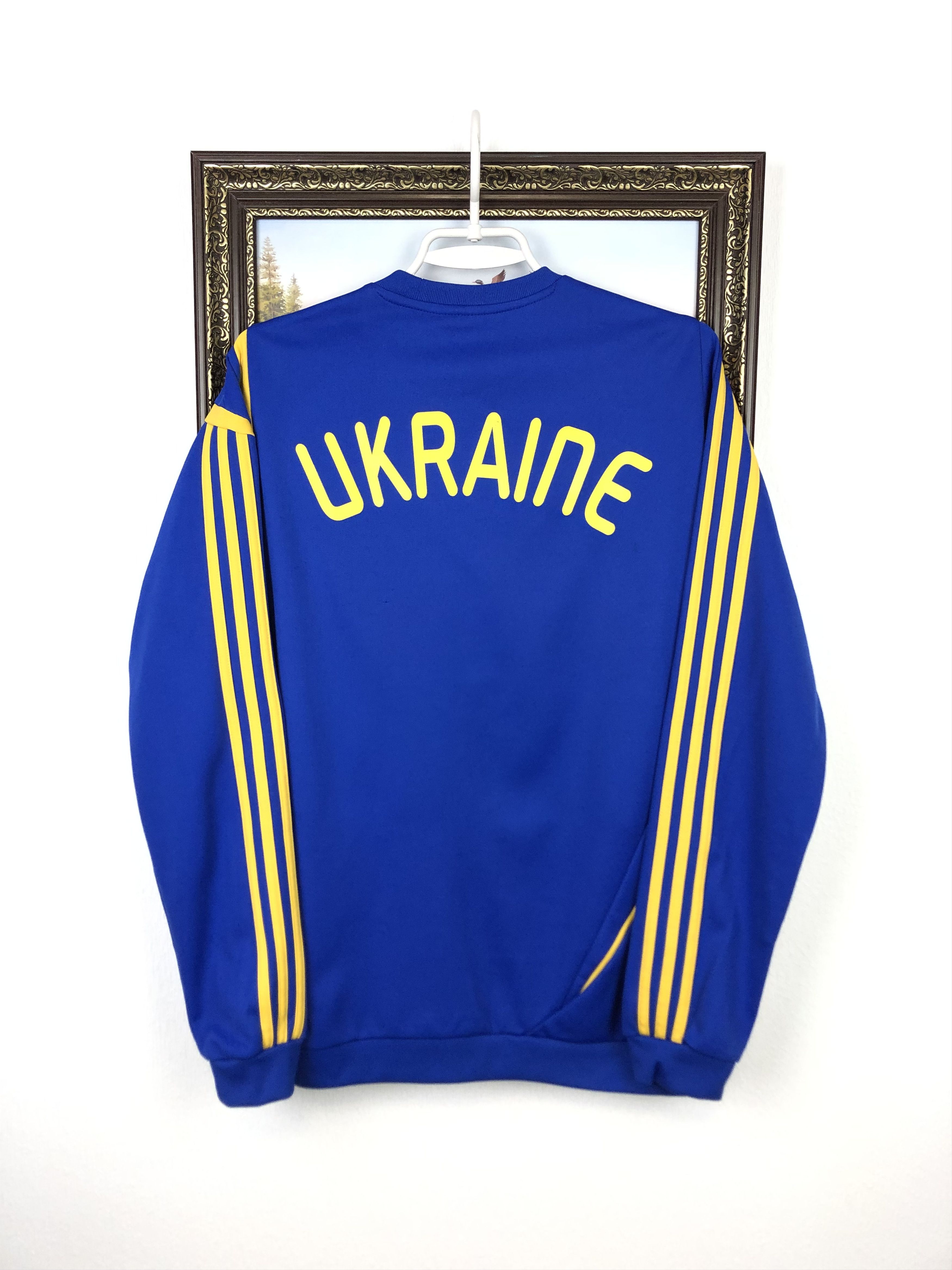 Adidas Vintage Adidas Ukraine Football Sweatshirt Women Soccer Size US M / EU 48-50 / 2 - 15 Thumbnail