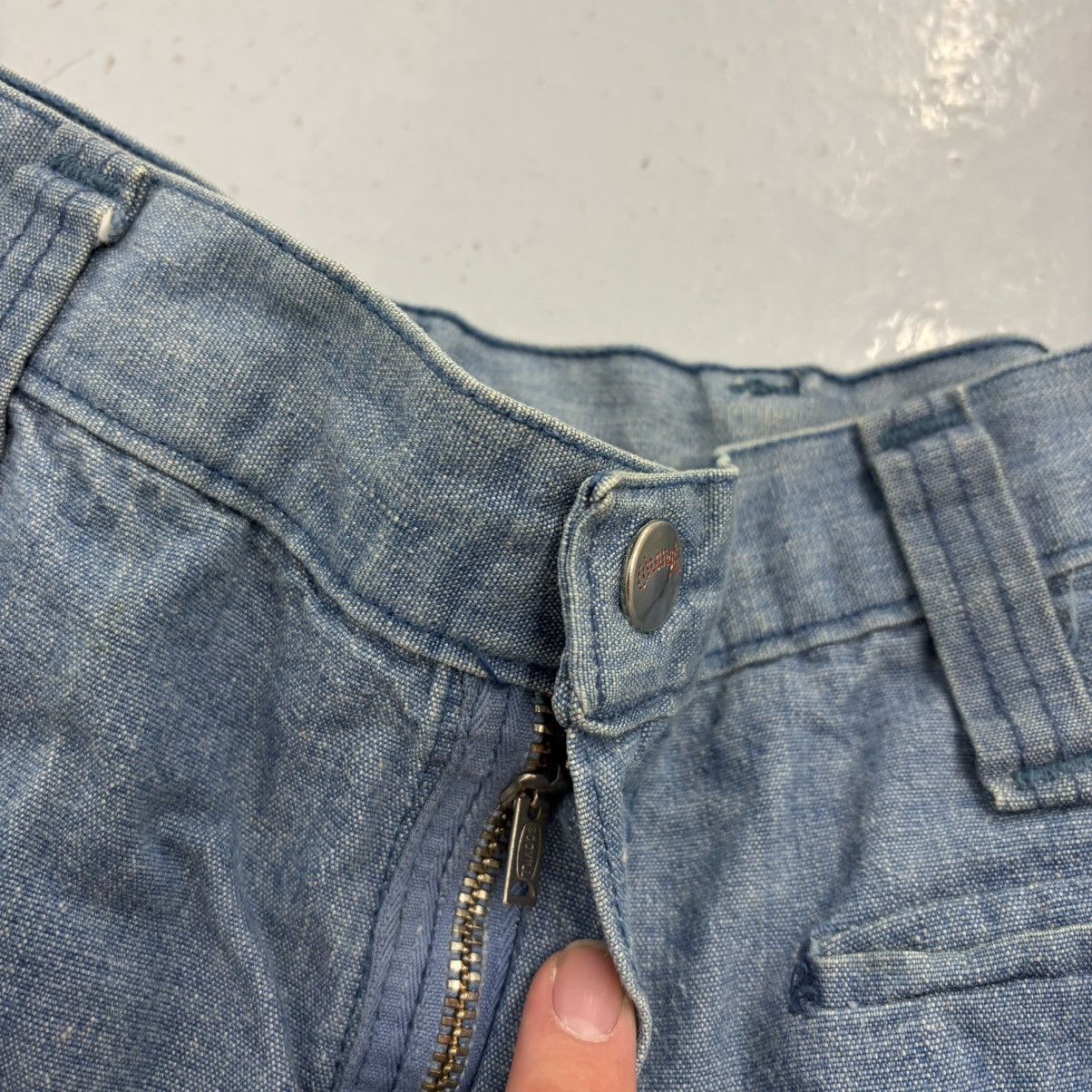 Wrangler Vintage 70s Wrangler Blue Thin Bell Bottom Jeans 25x26 Size 25" / US 0 / IT 36 - 2 Thumbnail