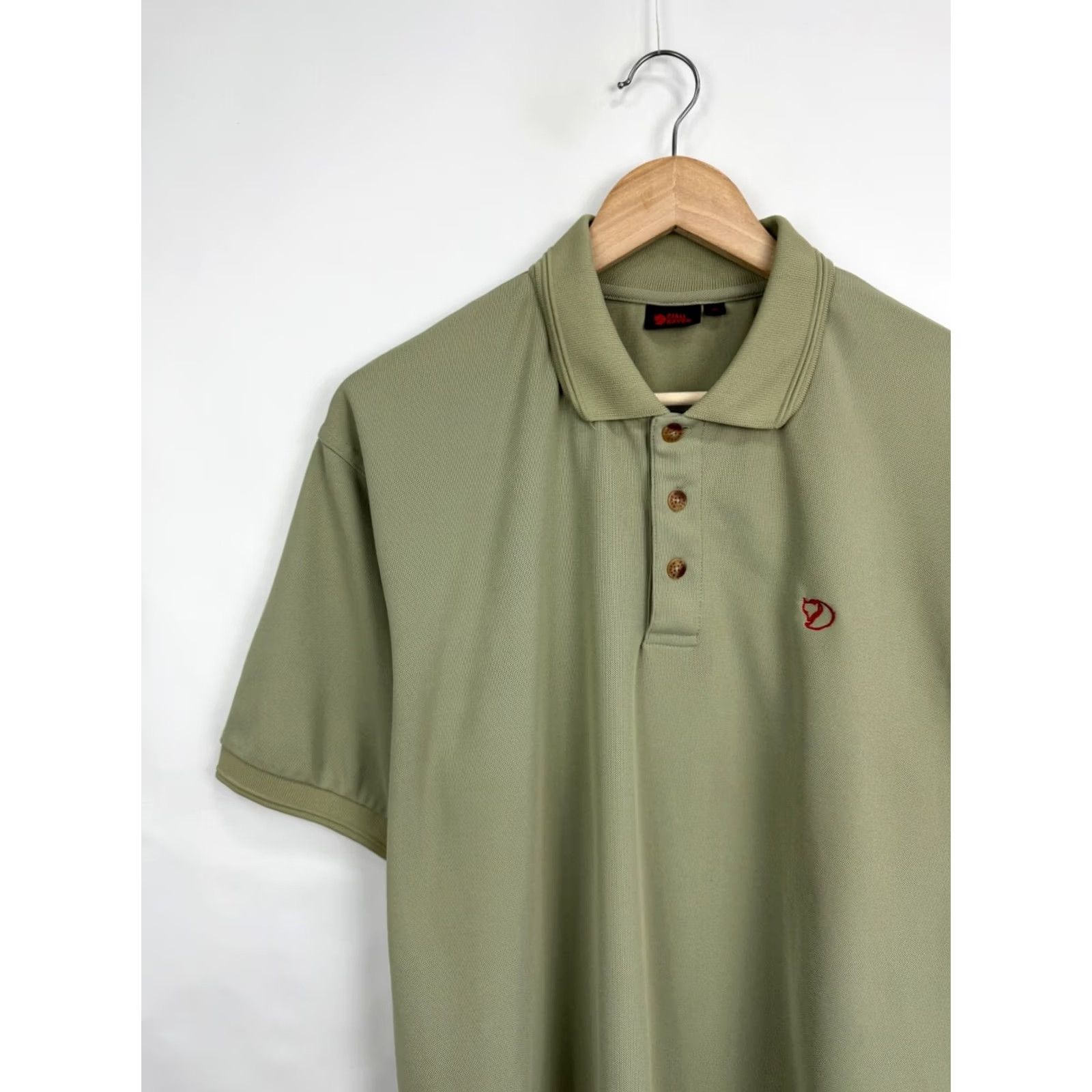 Olive Fjallraven Outdoor Polo Shirt Rare Retro Hype Y2K olive color size XL regular Size US XL / EU 56 / 4 - 3 Thumbnail
