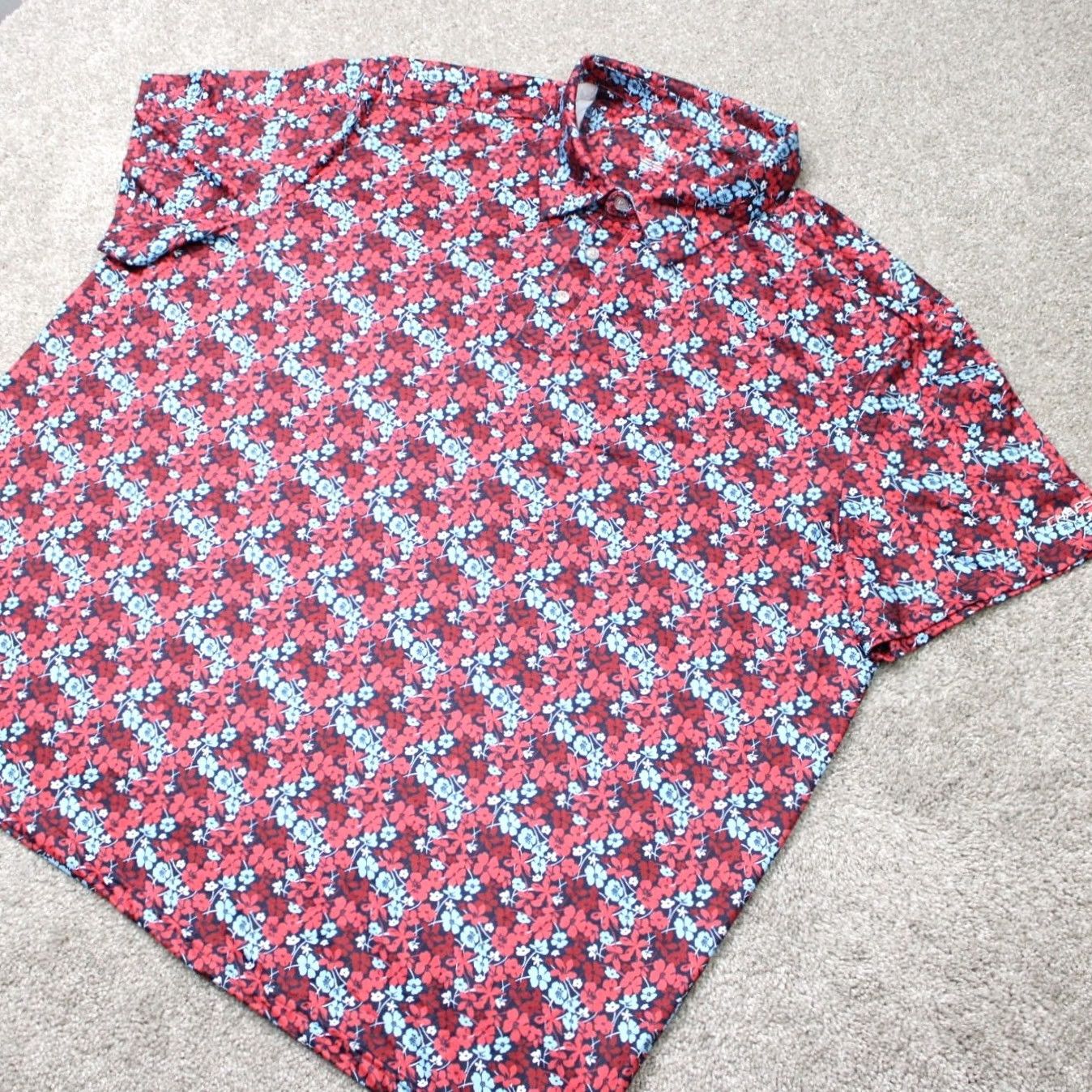 Chaps Chaps Golf Polo Shirt Mens 3XL XXXL Red Floral AOP Short Sleeve Polo Shirt Golf Shirt Mens 3XL Red Floral Pattern Chaps Golf Size US XXL / EU 58 / 5 - 3 Thumbnail