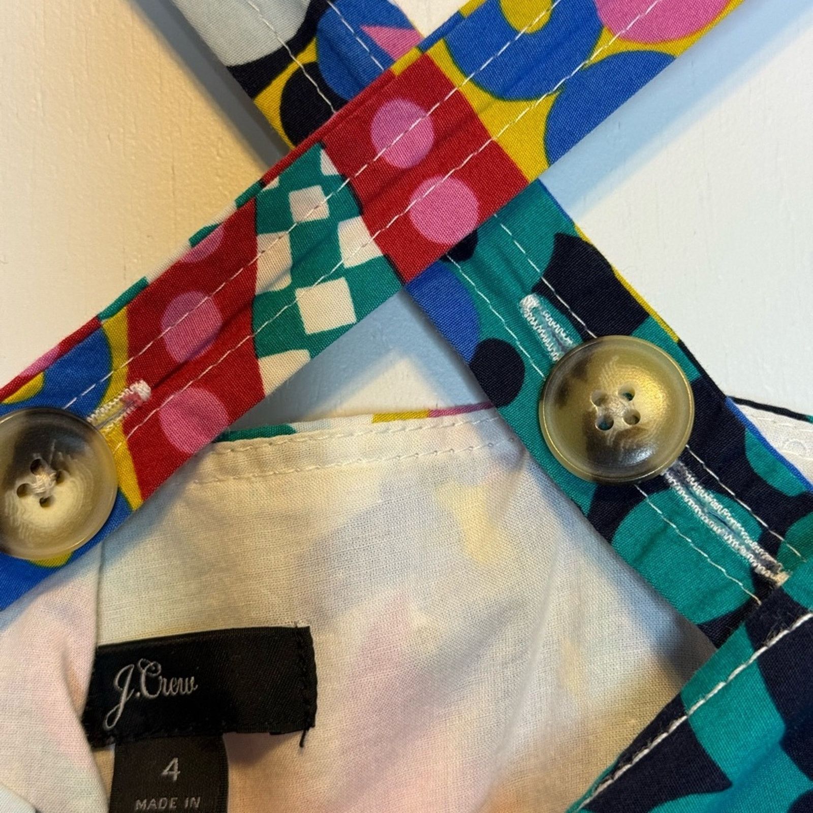 J.Crew J Crew Ratti Kaleidoscope Floral Maxi Apron Dress 4 Size M / US 6-8 / IT 42-44 - 14 Thumbnail