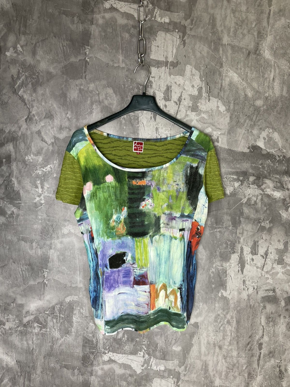 Japanese Brand Avant Garde Art Painting Multicolour JPG style Y2K T shirt Size M / US 6-8 / IT 42-44 - 1 Thumbnail
