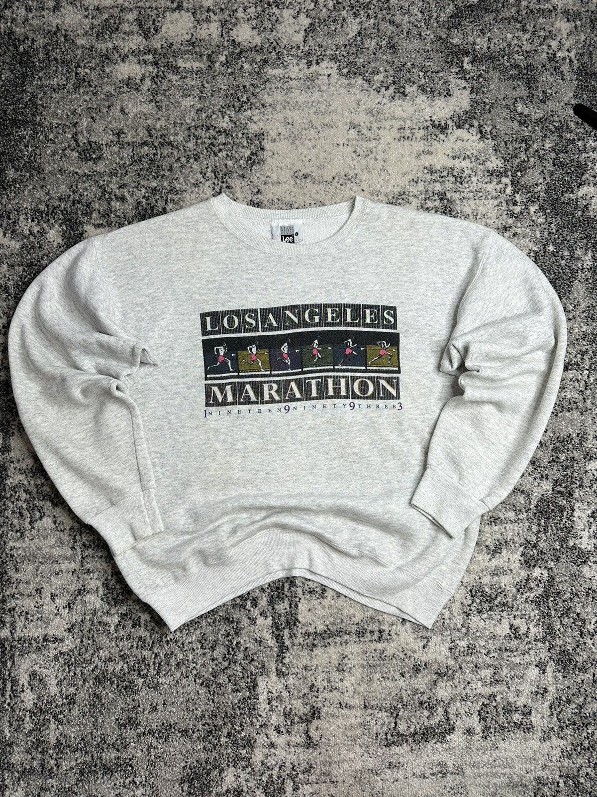 Lee Lee Made in USA Vintage 1993 LosAngeles Marathon StreetWear Size US L / EU 52-54 / 3 - 1 Thumbnail