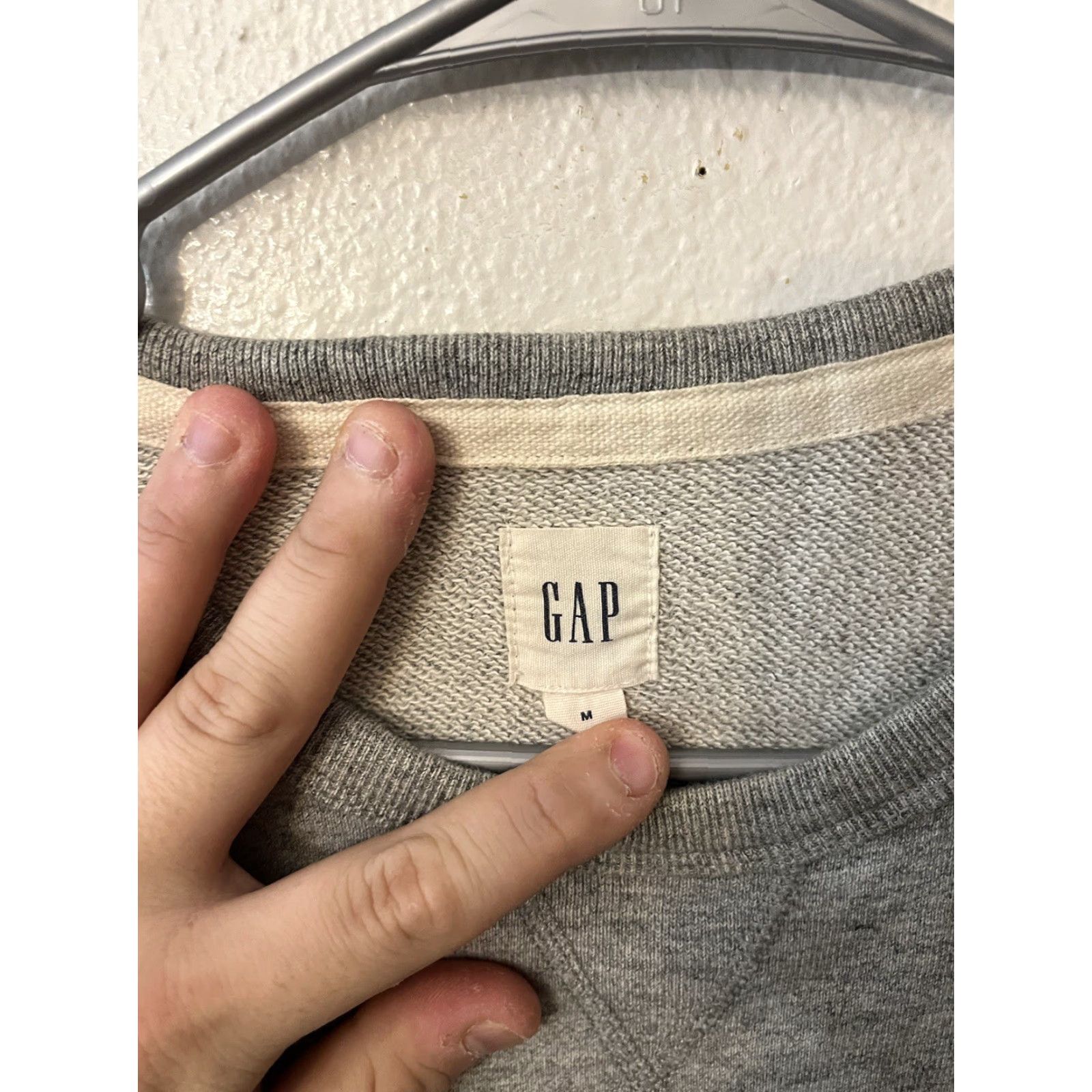 Gap Gap Sweater Men Size Medium Gray Cotton Crew Neck Casual Pullover Sweatshirt Swing Logo All Seasons Mains Decade: Not Applicable? Size US M / EU 48-50 / 2 - 2 Thumbnail