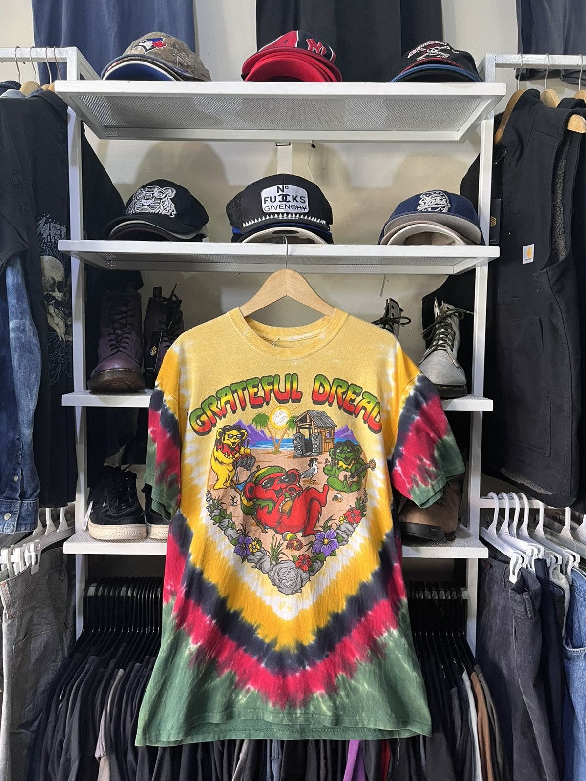 Grateful Dead Grateful Dead Positive Vibrations Tie-Dye T-Shirt Tee Liquid Size US L / EU 52-54 / 3 - 1 Thumbnail