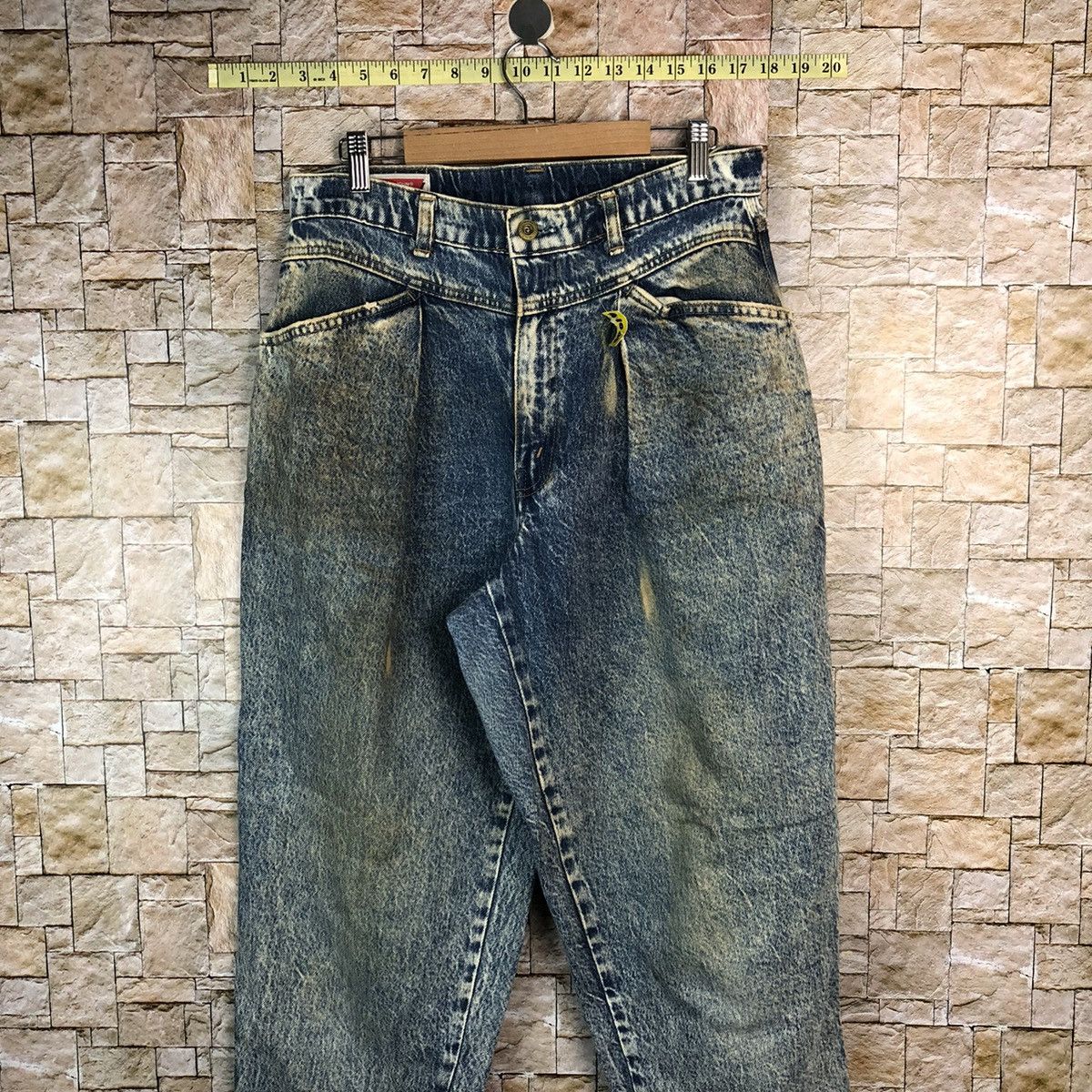 Big John Big John vintage dirty Spana Blue Denim Pants #A1000 Size US 31 - 2 Thumbnail