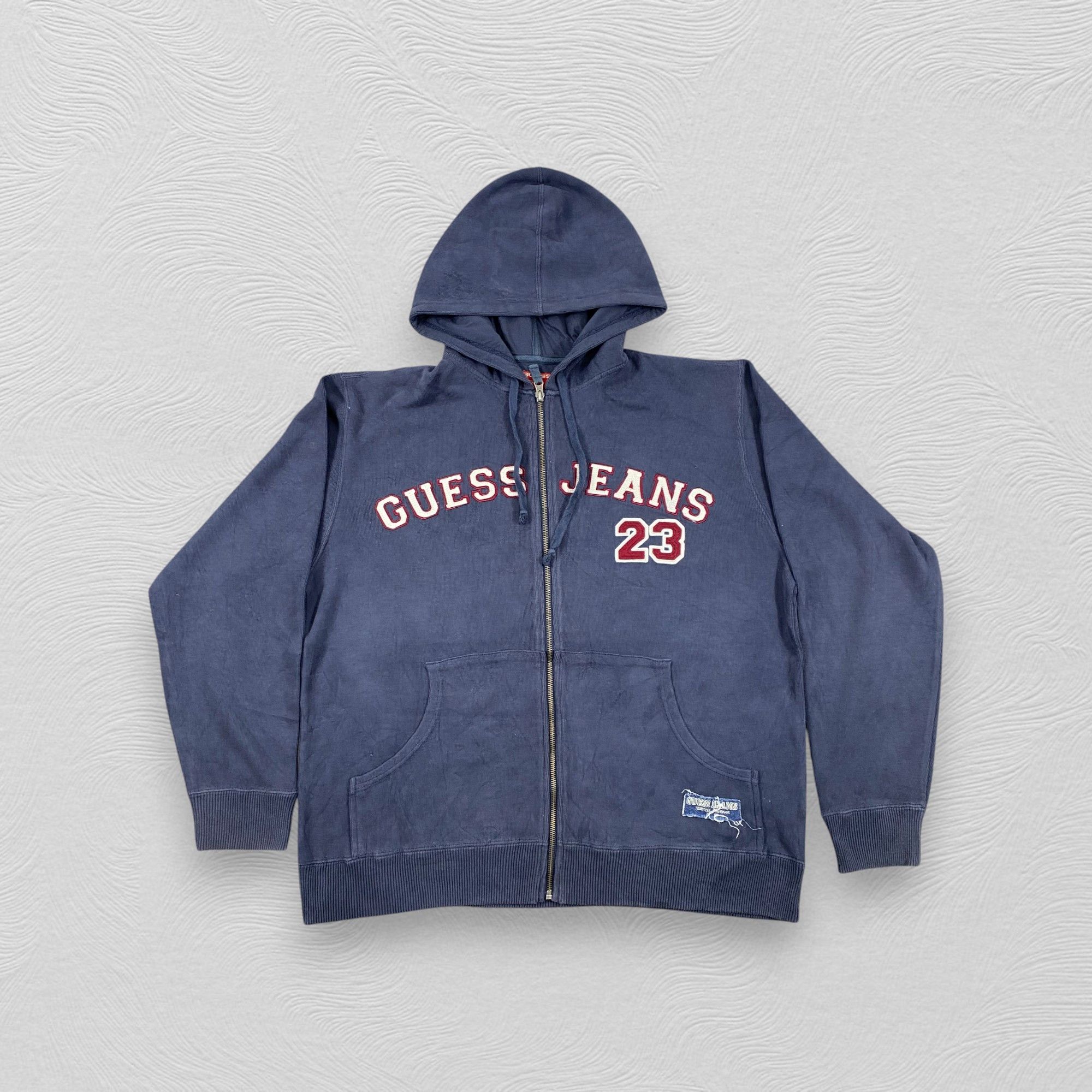 Guess Vintage Guess Zipper Hoodie Jacket- J219 Size US L / EU 52-54 / 3 - 1 Thumbnail
