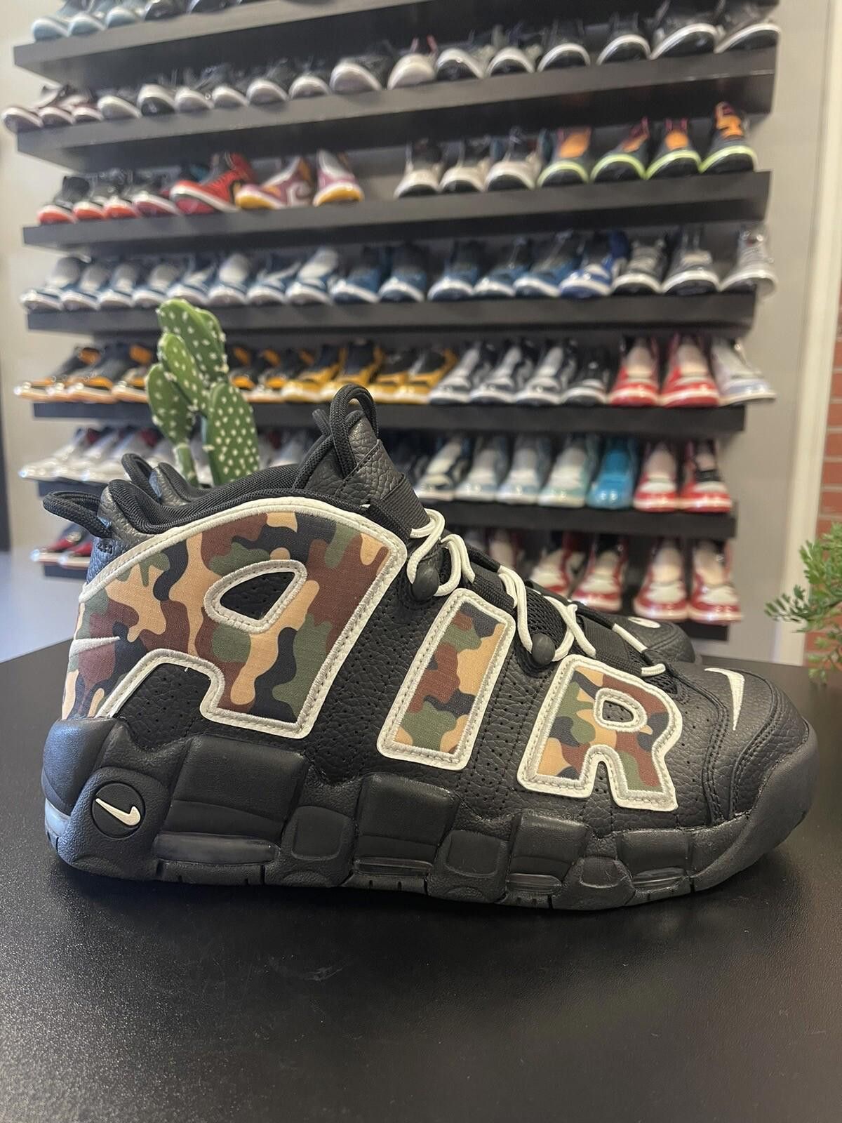 Nike Size 11.5 - Nike Air More Uptempo Camo CJ6122-001 Pippen Size US 11.5 / EU 44-45 - 3 Thumbnail