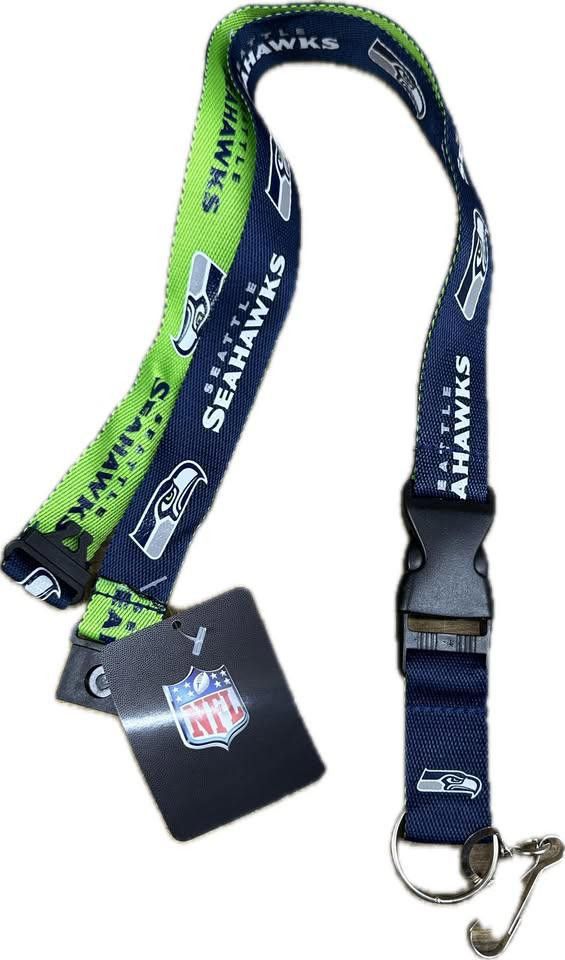 Designer Seattle Seahawks Breakaway Lanyard New Size ONE SIZE - 2 Thumbnail