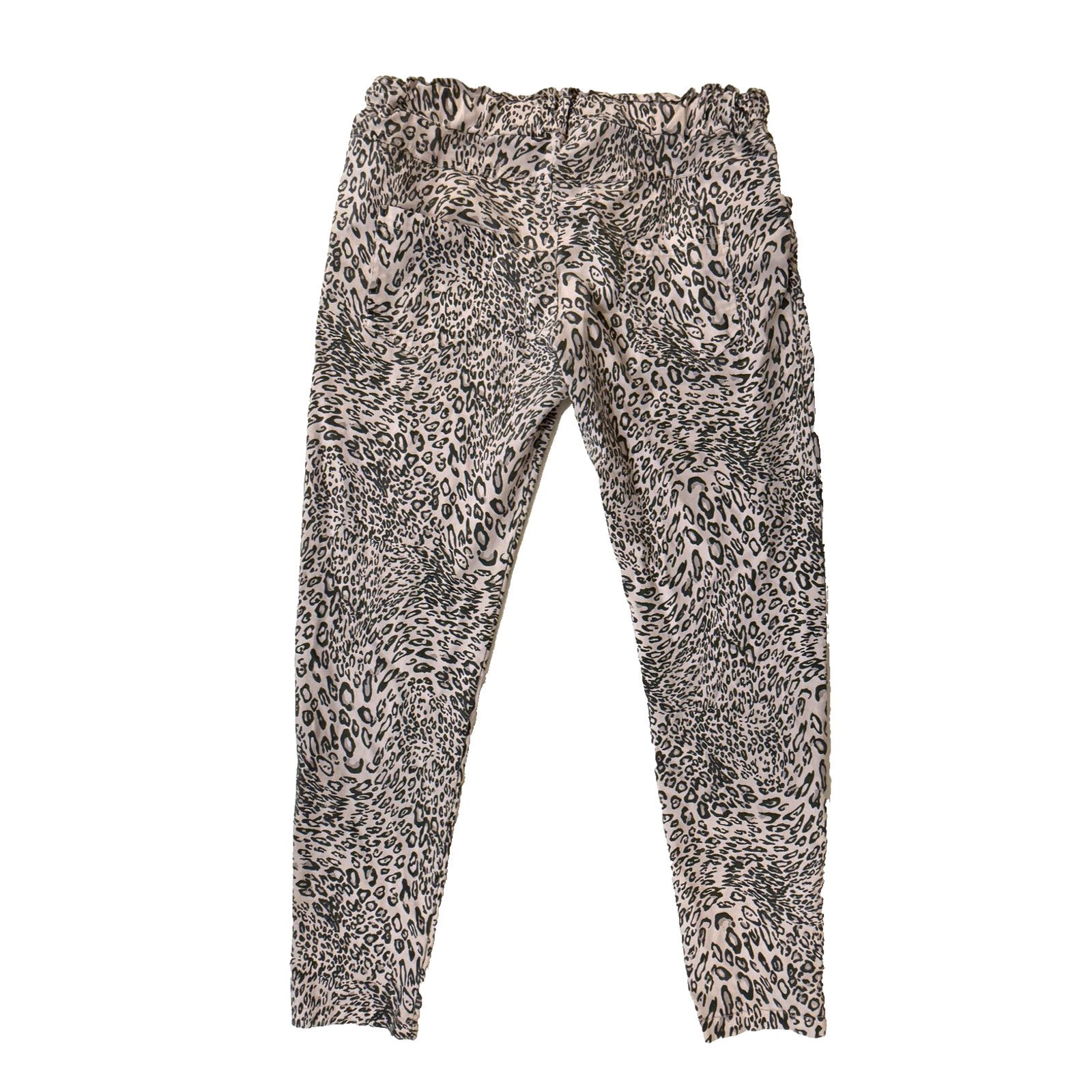 & Other Stories Levanté Leopard Print Jogger Pants Womens Med Boho AOP Italy Size 28" / US 6 / IT 42 - 4 Thumbnail