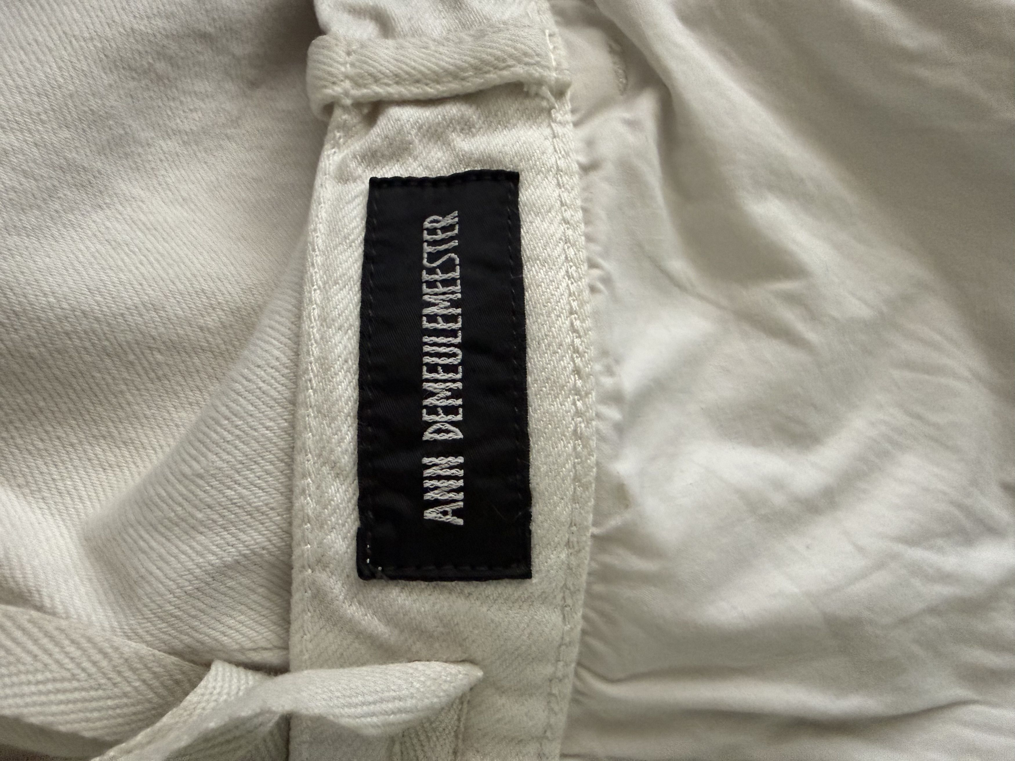 Ann Demeulemeester High Comfort Strap Trousers Denim Ivory Size US 34 / EU 50 - 16 Thumbnail
