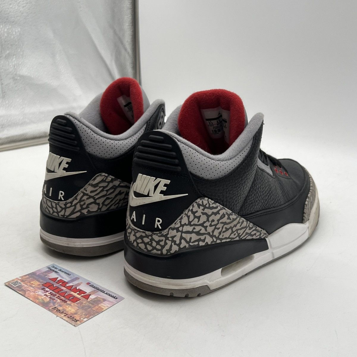 Jordan Brand Air Jordan 3 black cement Size US 9.5 / EU 42-43 - 5 Thumbnail