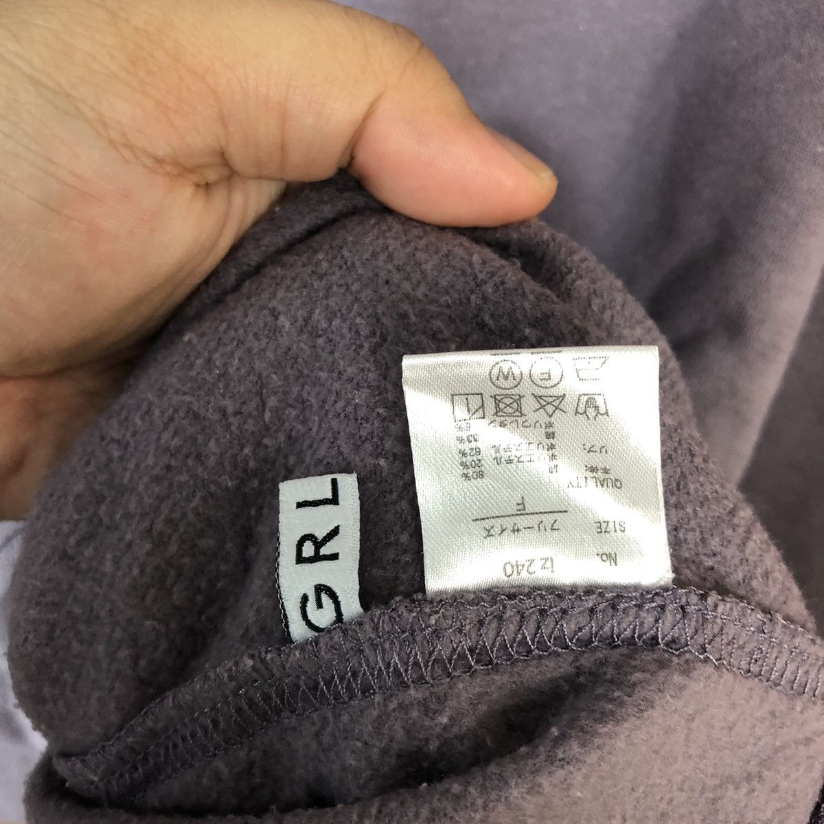 Japanese Brand × Vintage GRL Purple vintage Sweatshirt #7551 Size US XL / EU 56 / 4 - 9 Thumbnail