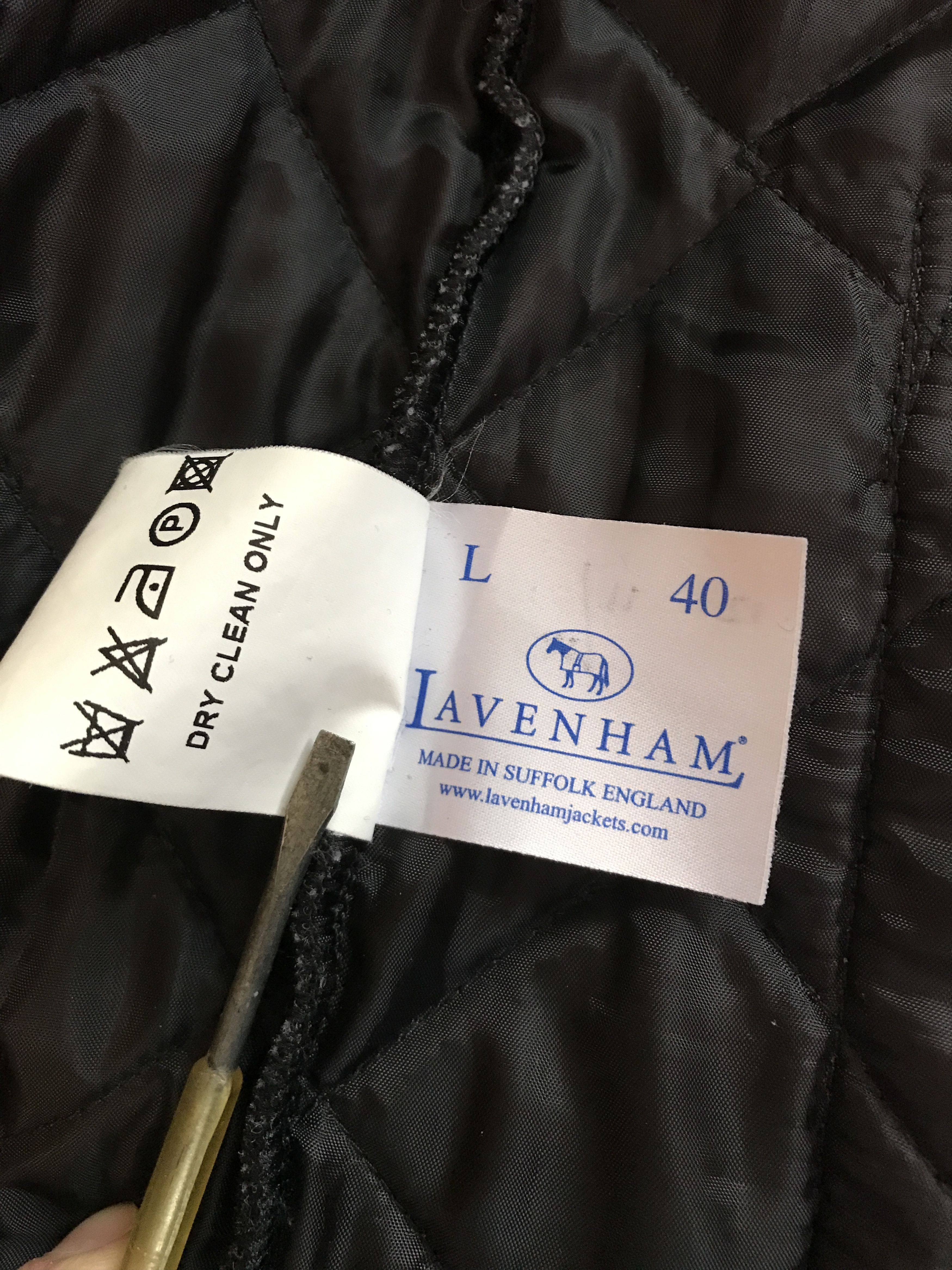 Japanese Brand Lavenham Quilted Wool Bomber Jacket Barbour Burberry Polo Size US M / EU 48-50 / 2 - 12 Thumbnail
