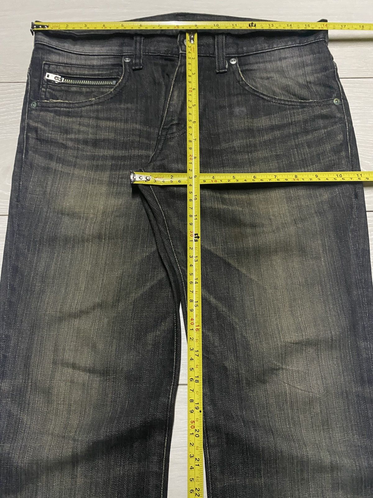 Japanese Brand Vintage Japanese Brand Black Denim Mud Wash Skinny Jeans Size US 32 / EU 48 - 11 Thumbnail