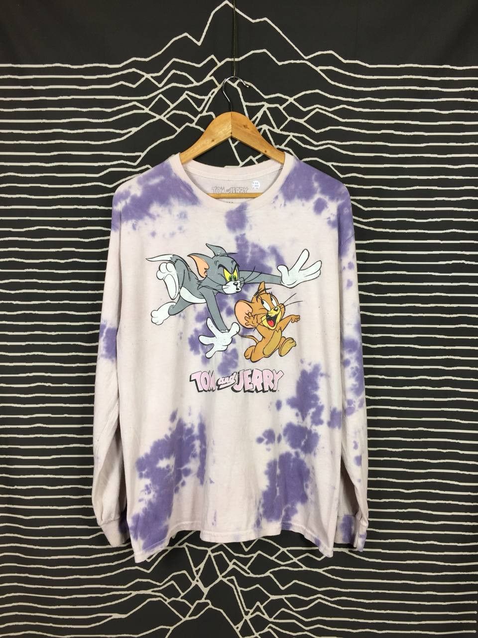 Cartoon Network × Vintage Tom And Jerry Warner Bros Cartoon Longsleeve Tie Dye Tee Size US L / EU 52-54 / 3 - 1 Thumbnail