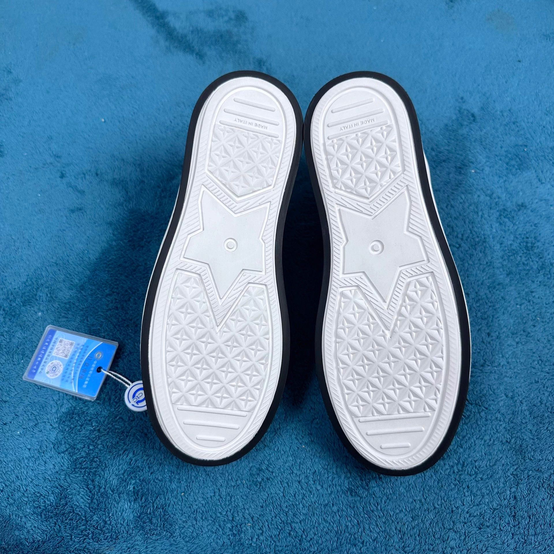 Dior Dior Oblique HiTop Platform Canvas Sneaker Blue 37 Size US 6.5 / IT 36.5 - 5 Thumbnail