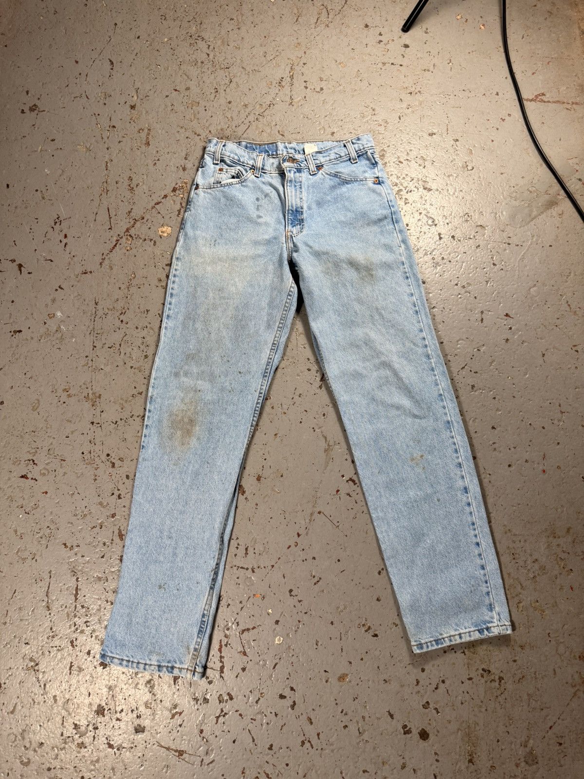 Levi's Vintage Clothing Classic Distressed Orange Tag 70s Levis 505 Relaxed Fit Jean Size US 32 / EU 48 - 1 Thumbnail
