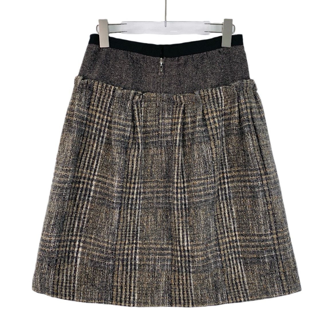 Louis Vuitton Louis Vuitton Brown Mohair Striped Casual Skirt K26WX Size 27" / US 4 / IT 40 - 2 Thumbnail