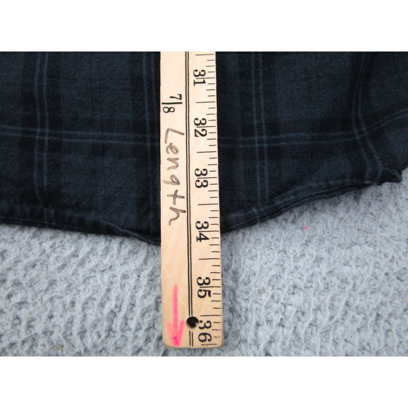Zara Zara Shirt Dress Womens XS Gray Black Flannel Plaid Indie Western Gothic Punk Shirt Dress Womens XS Gray Size XS / US 0-2 / IT 36-38 - 7 Thumbnail