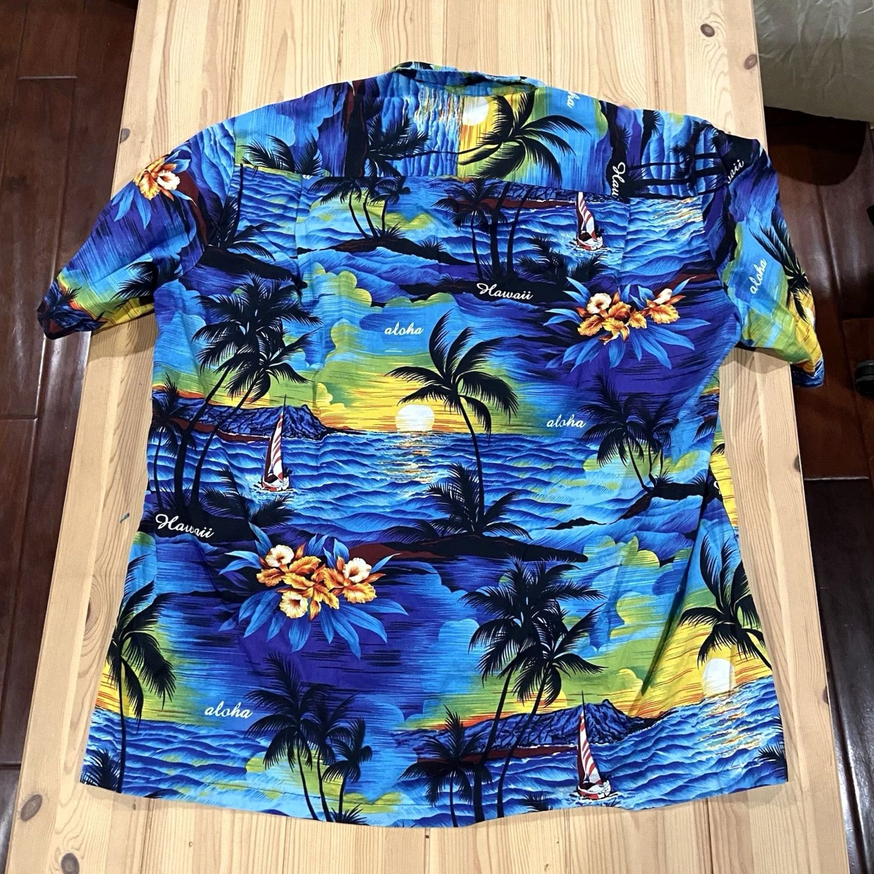 Vintage VINTAGE ROYAL CREATIONS HAWAIIAN SHIRT Button-Up Short Sleeve XL Blue MenUS Size US XL / EU 56 / 4 - 3 Thumbnail